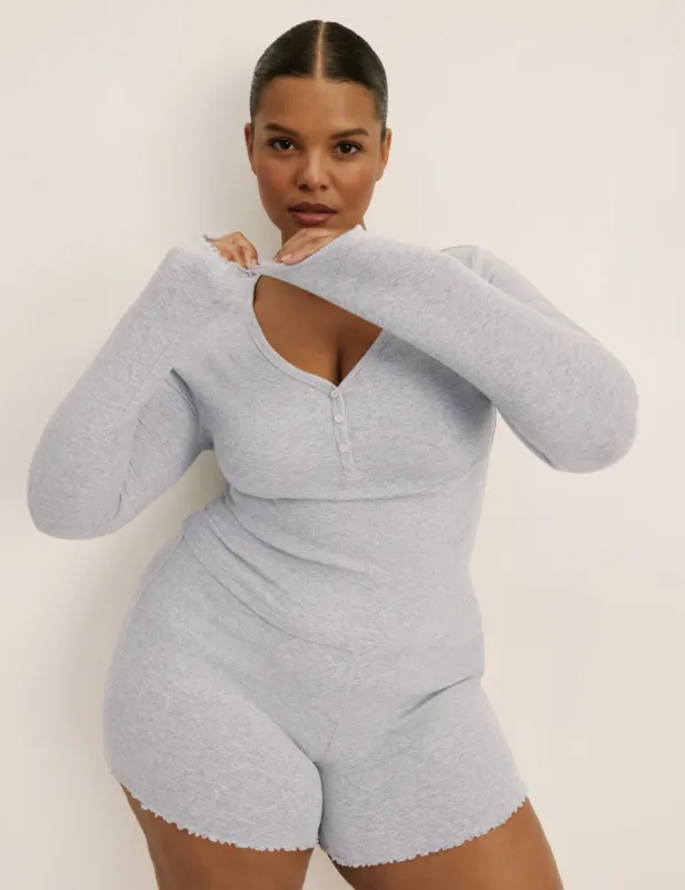 Modal Rib Henley Sleep Set
