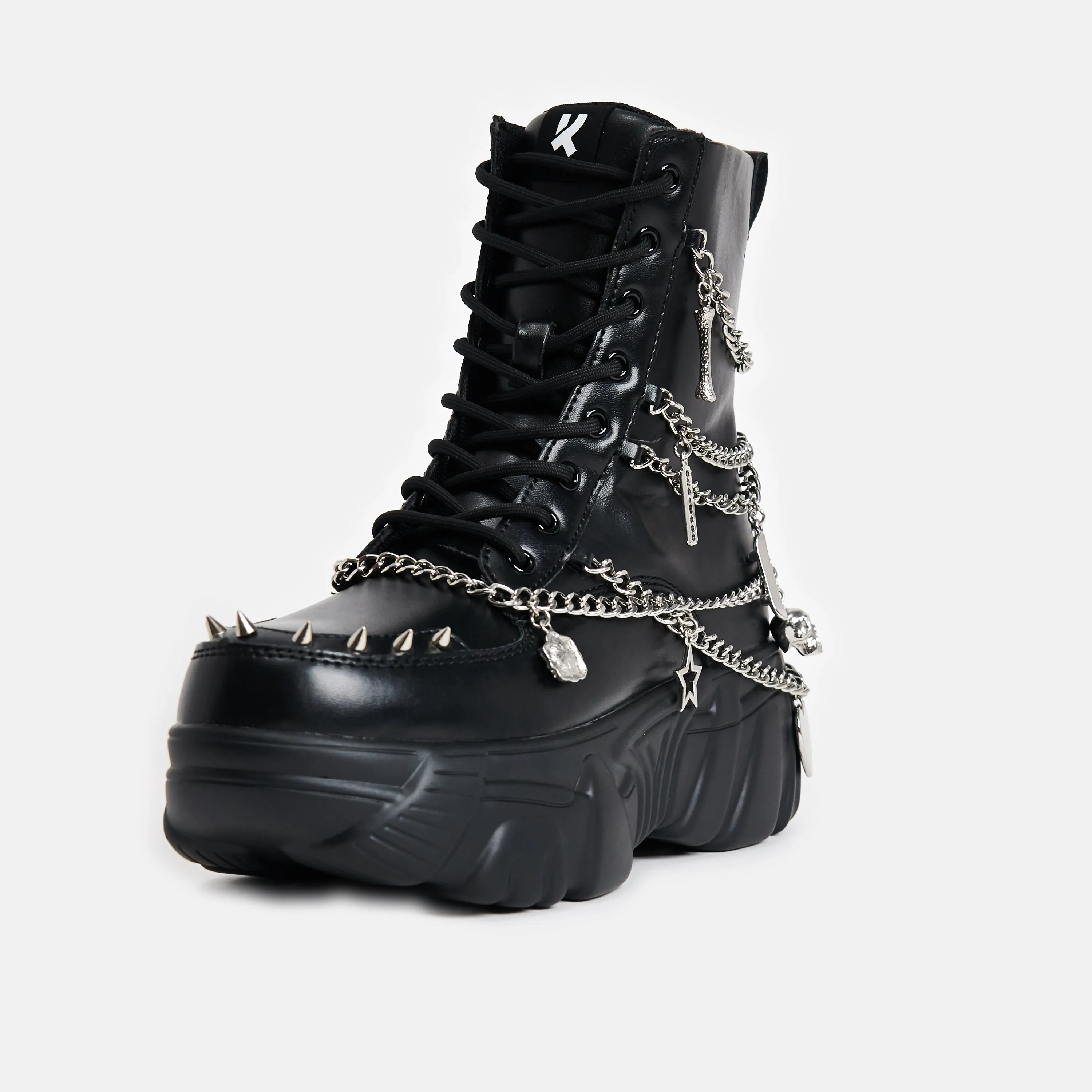 Boned Catch Black Mystic Charm Boots sold by Koi Footwear product image thumbnail 5