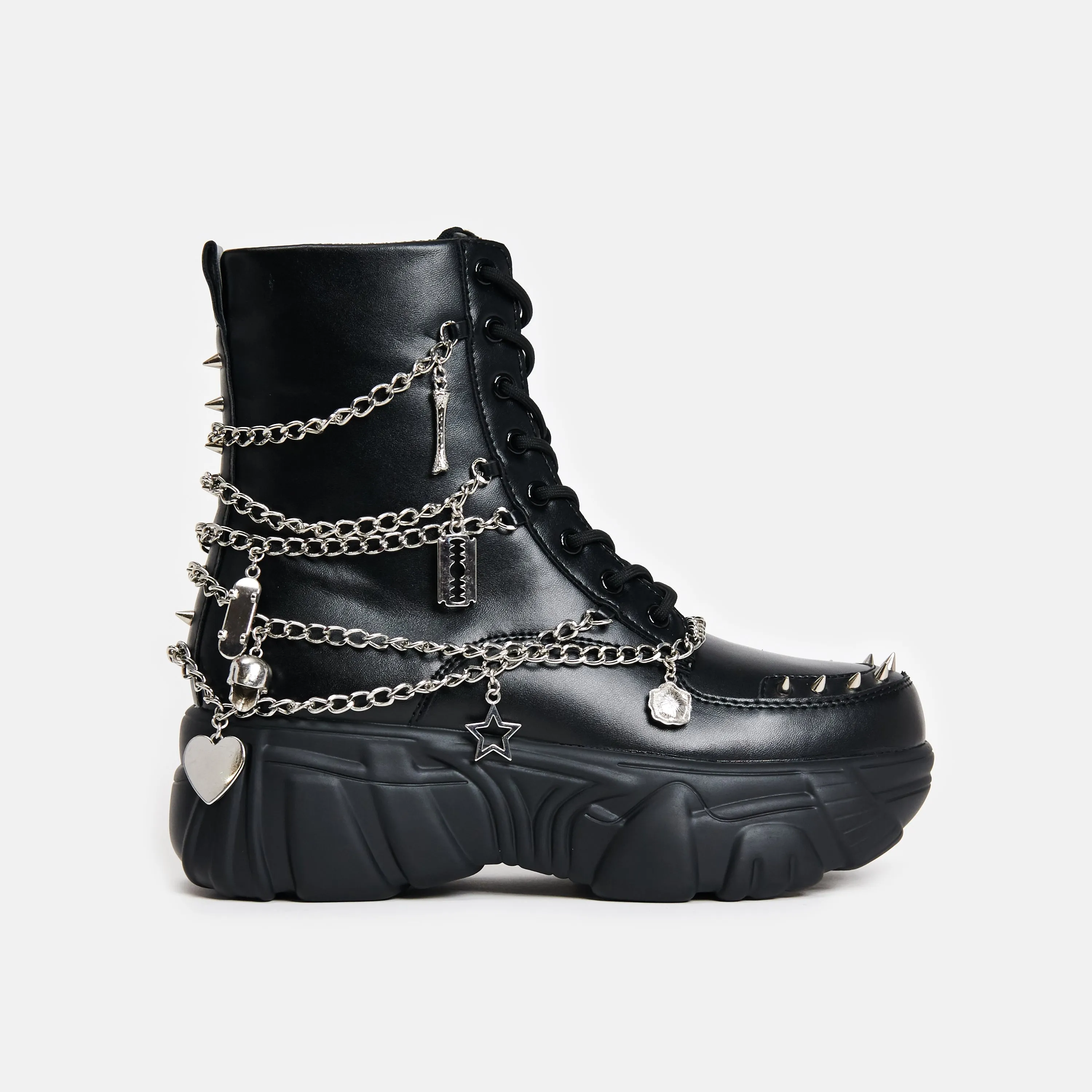 Boned Catch Black Mystic Charm Boots sold by Koi Footwear product image thumbnail 2