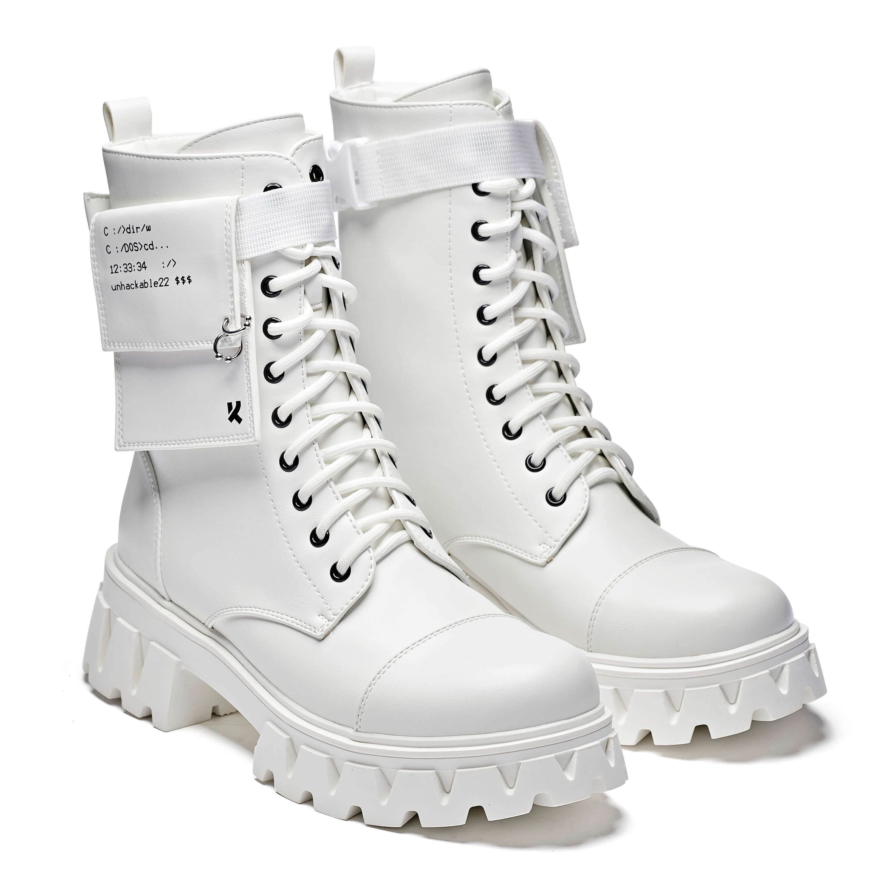 Banshee White Boots sold by Koi Footwear product image thumbnail 4
