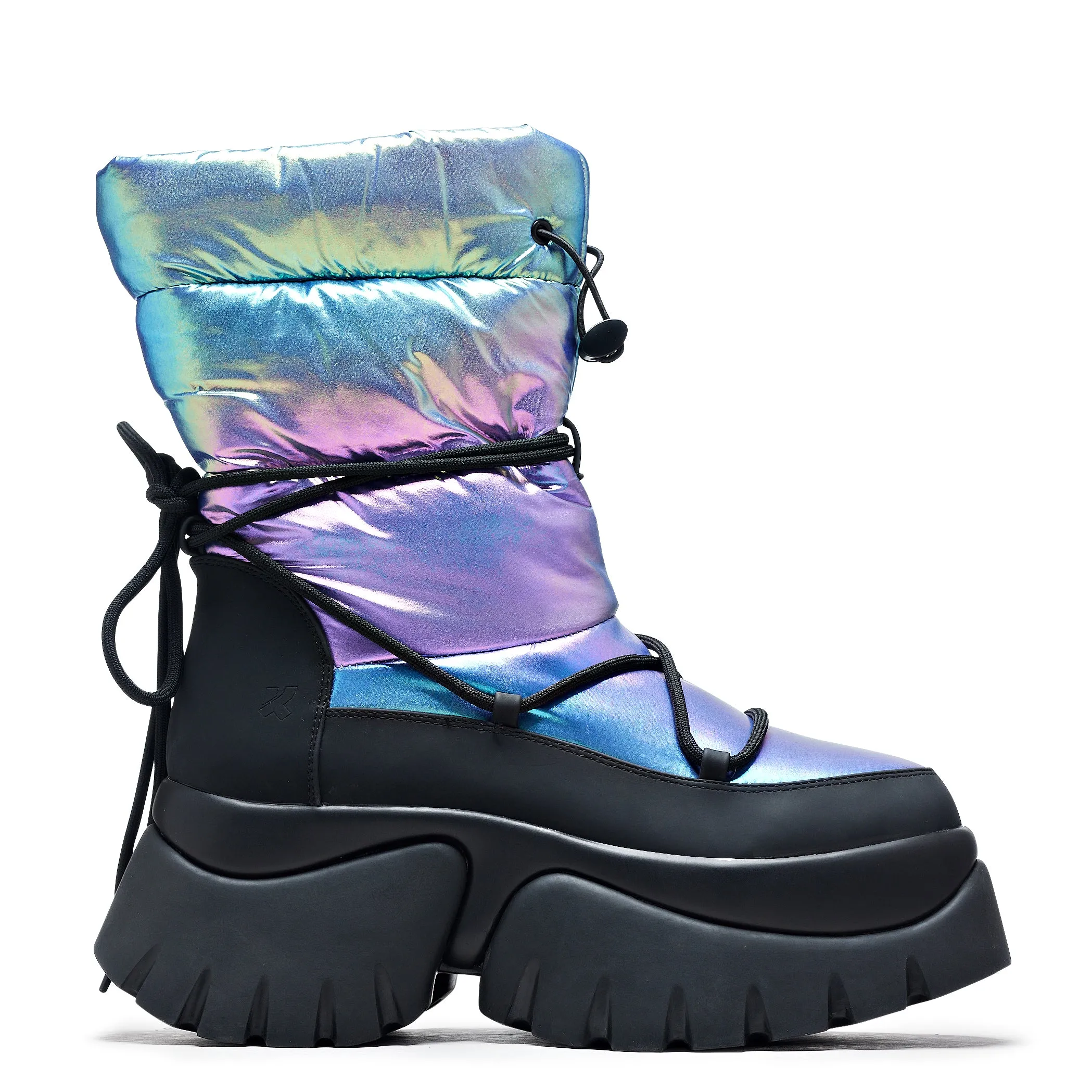 A Glass Mirage Snow Boots - Rainbow sold by Koi Footwear