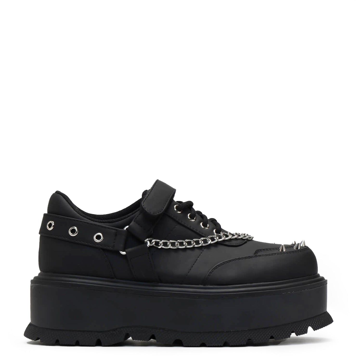 Retrograde Rebel Black Platform Shoes sold by Koi Footwear