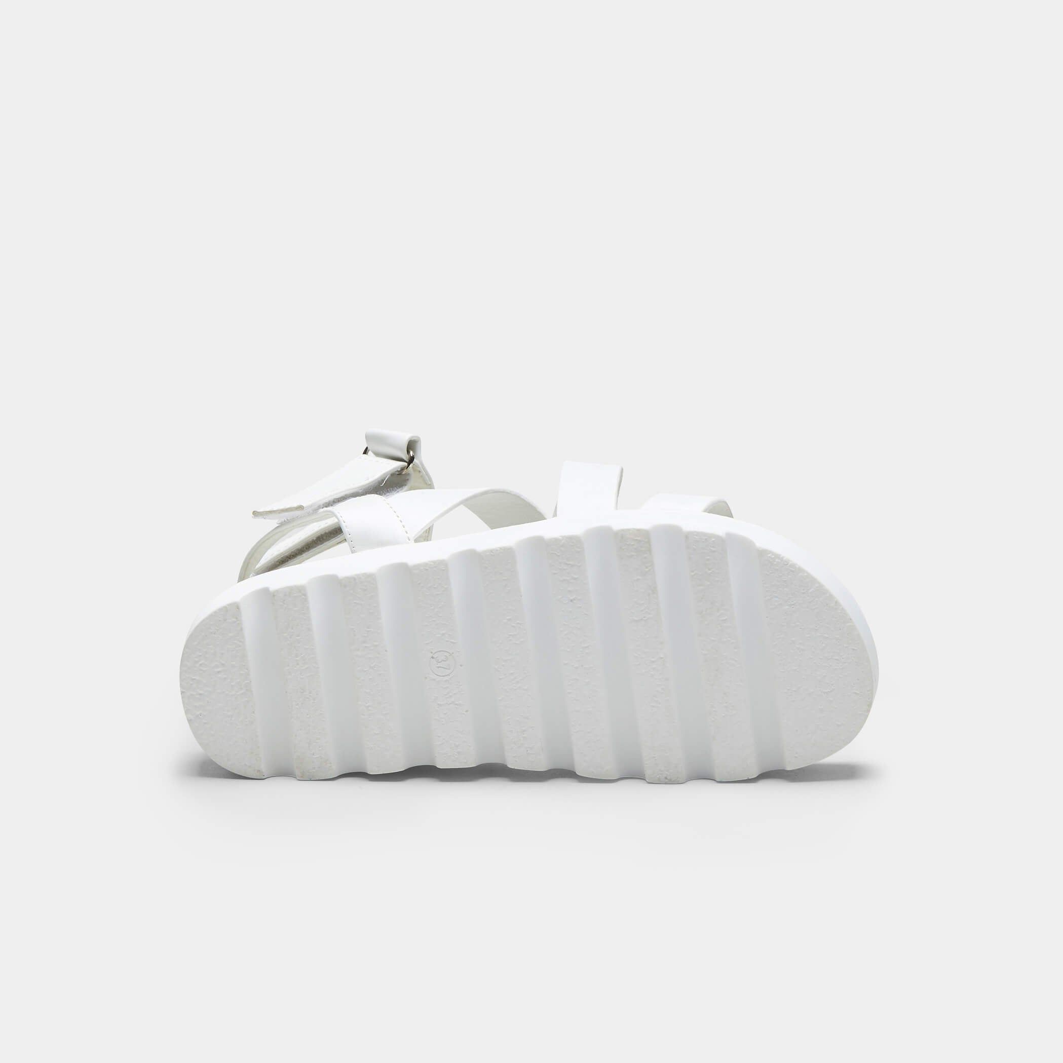 CRIX White Chunky Flatform Sandals sold by Koi Footwear product image thumbnail 5