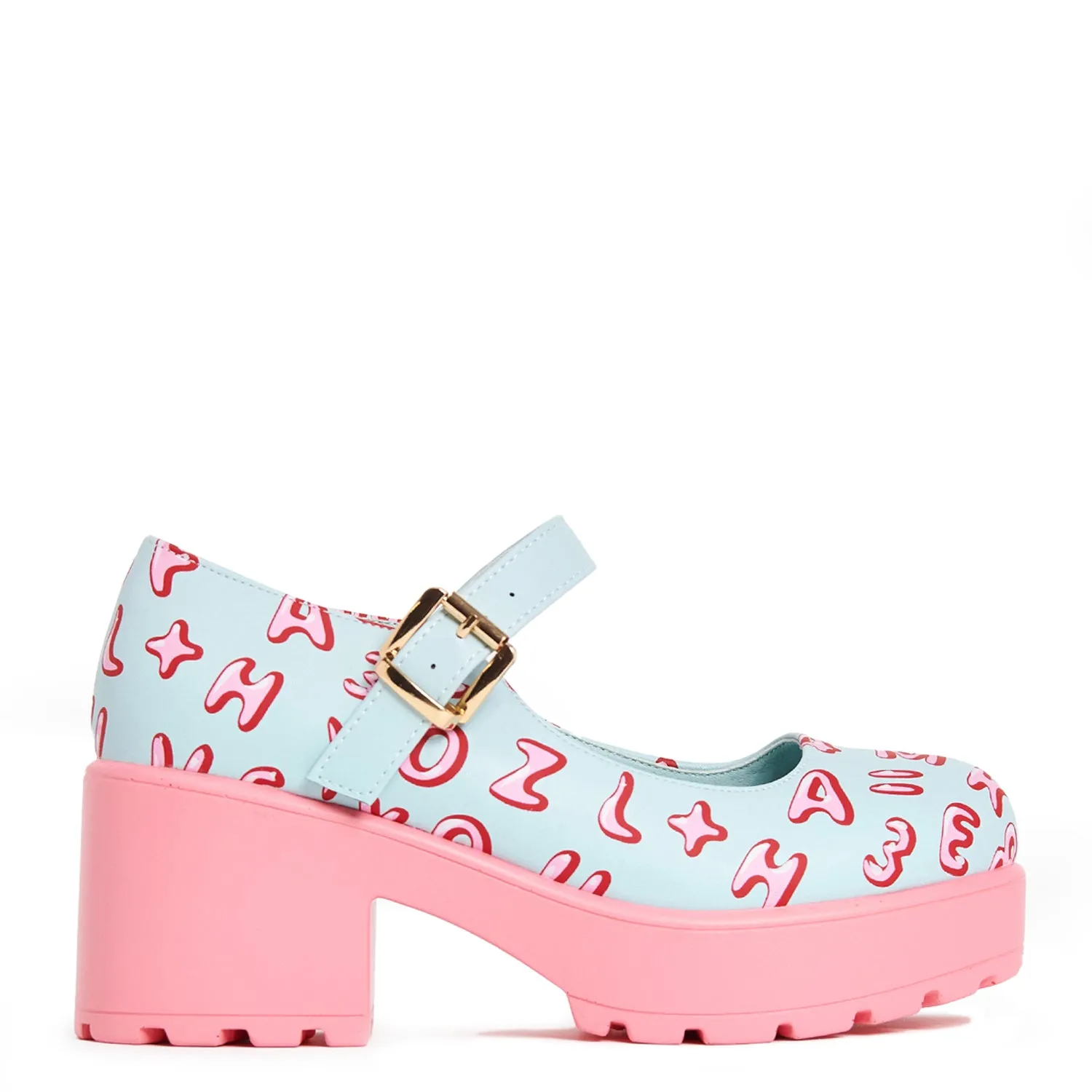 Tira Mary Janes 'Melanie Alphabet Edition' sold by Koi Footwear