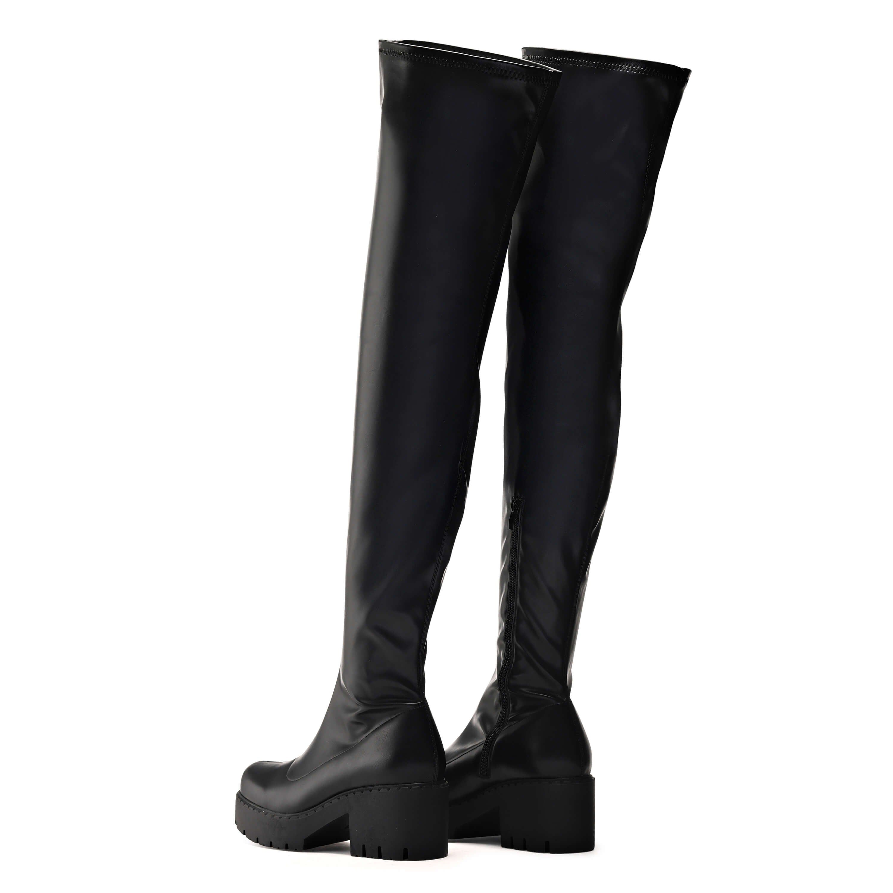 The Balanced UniFlex Plus Size Thigh High Boots sold by Koi Footwear product image thumbnail 6