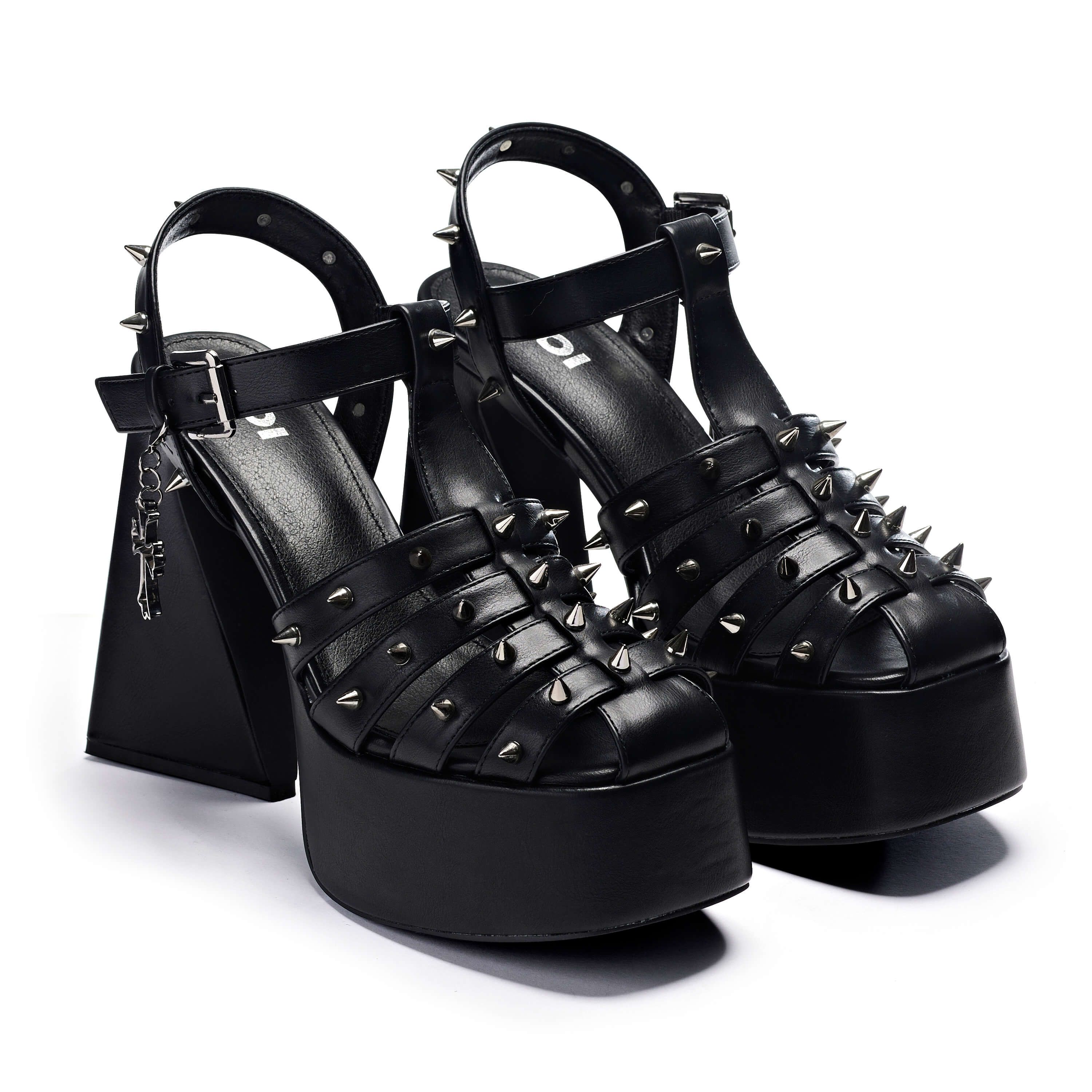 Angel Mist Black Platform Heels sold by Koi Footwear product image thumbnail 5