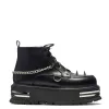 The Silence Platform Grunge Boots - Black sold by Koi Footwear