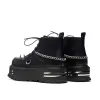 The Silence Platform Grunge Boots - Black sold by Koi Footwear