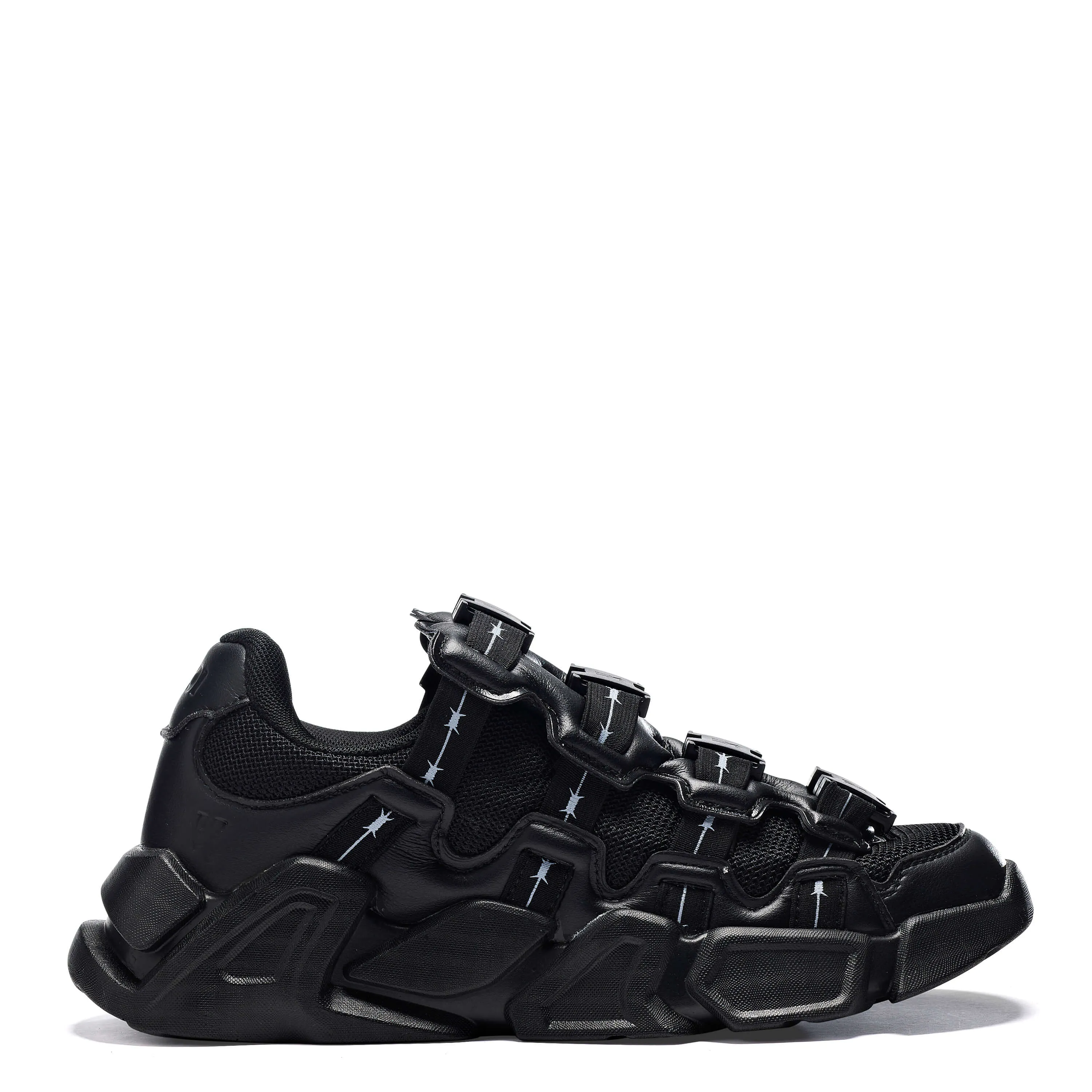 The Beast Black Wire Trainers sold by Koi Footwear