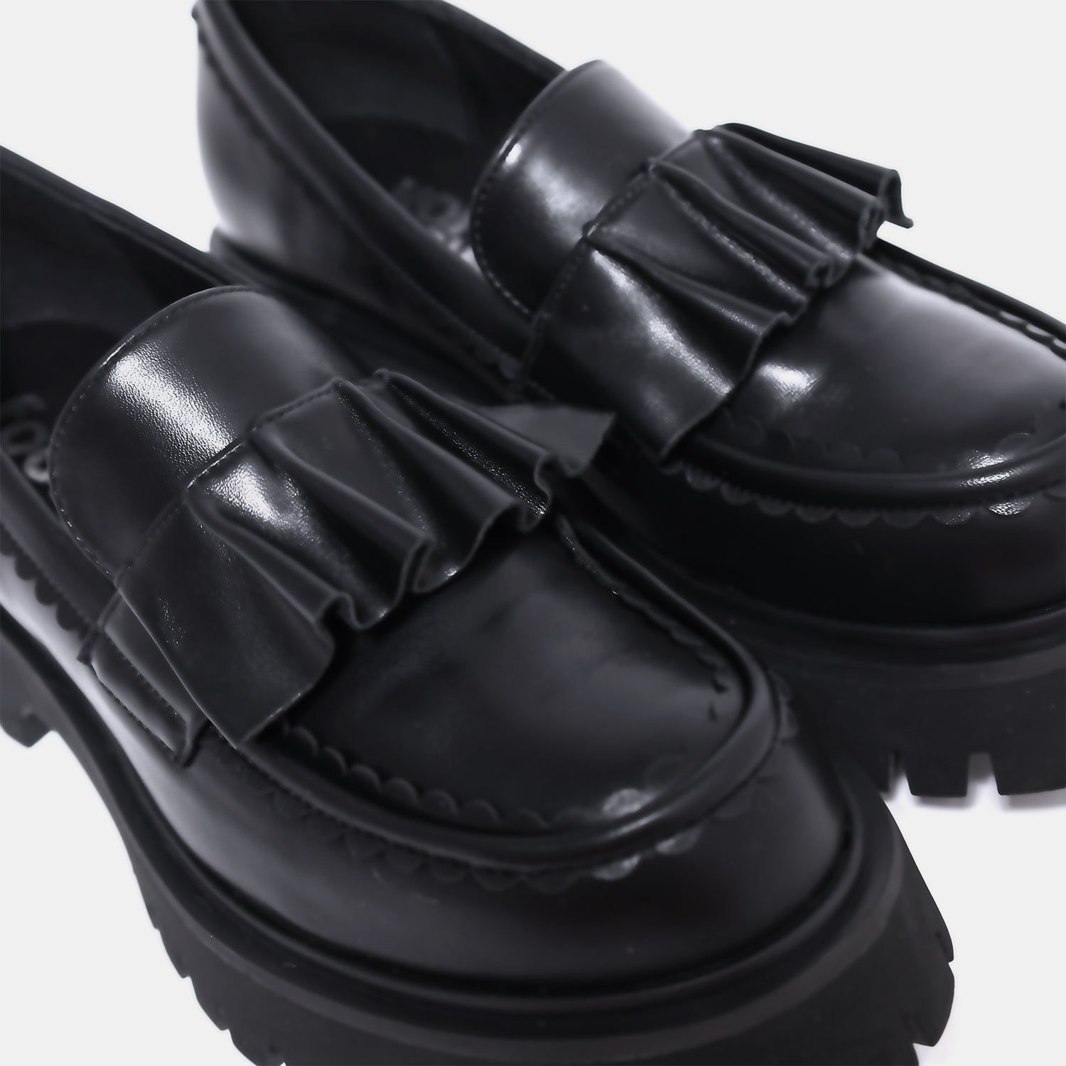 Willow Black Ruffle Loafers sold by Koi Footwear product image thumbnail 4