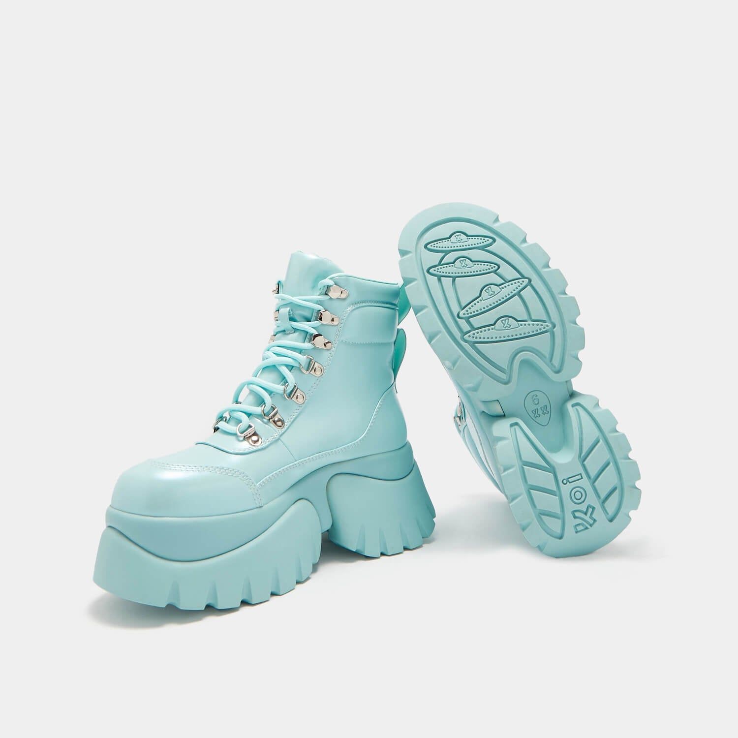 Gooey Baby Blue Platform Boots sold by Koi Footwear product image thumbnail 5