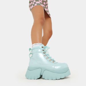 Gooey Baby Blue 'Monster' Platform Boots sold by Koi Footwear