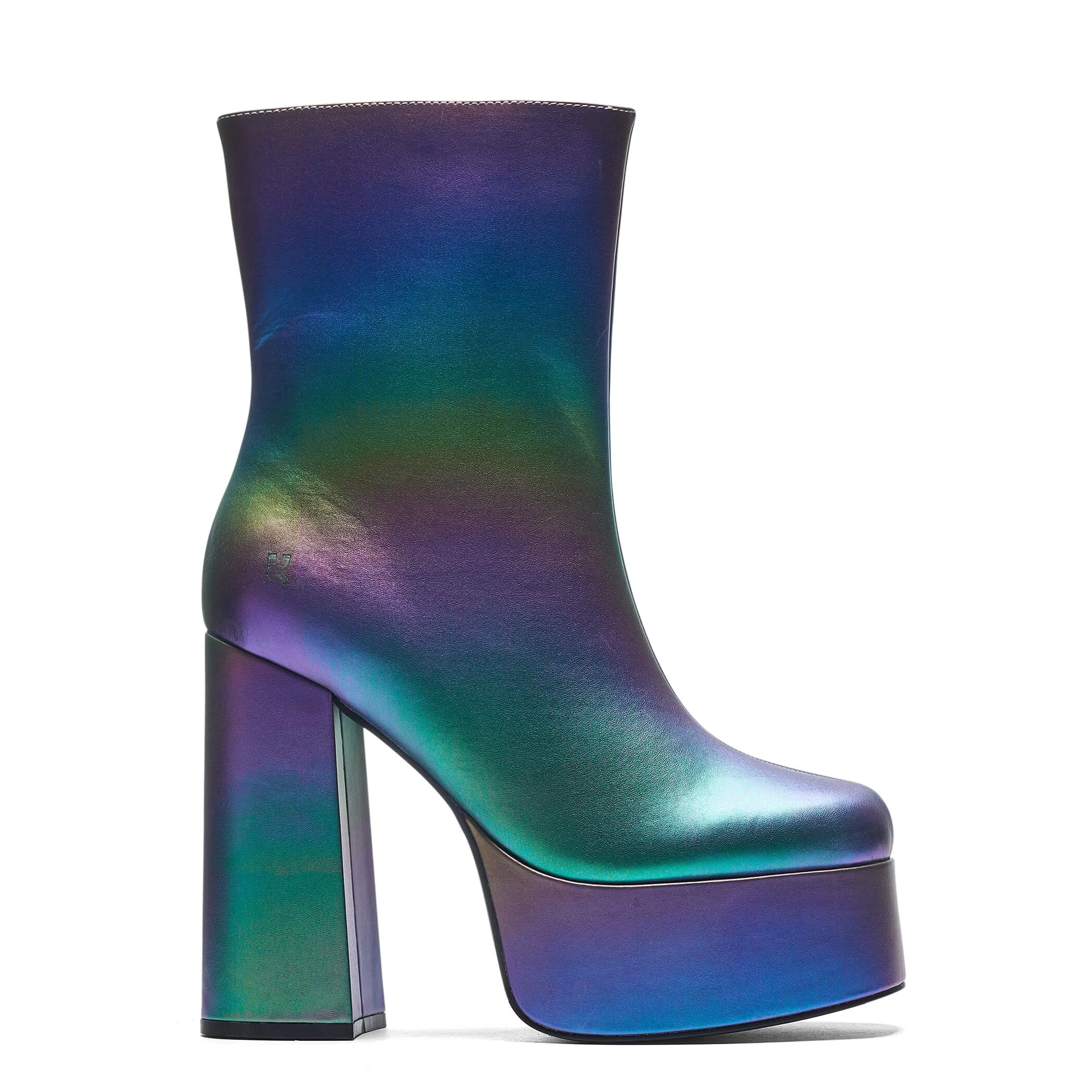 A Toiled Atmosphere Platform Boots - Neptune sold by Koi Footwear