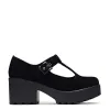 Sai Black Mary Jane Shoes 'Suede Edition' sold by Koi Footwear