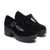 Sai Black Mary Jane Shoes 'Suede Edition' sold by Koi Footwear