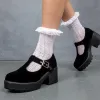 Sai Black Mary Jane Shoes 'Suede Edition' sold by Koi Footwear