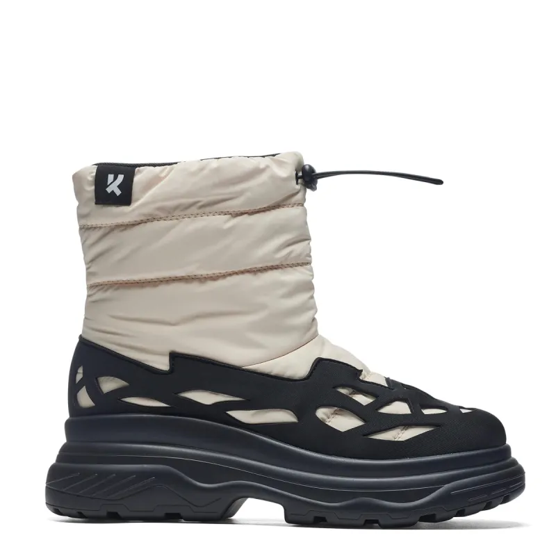 Broken Helm Men's Snow Boots - Cream sold by Koi Footwear