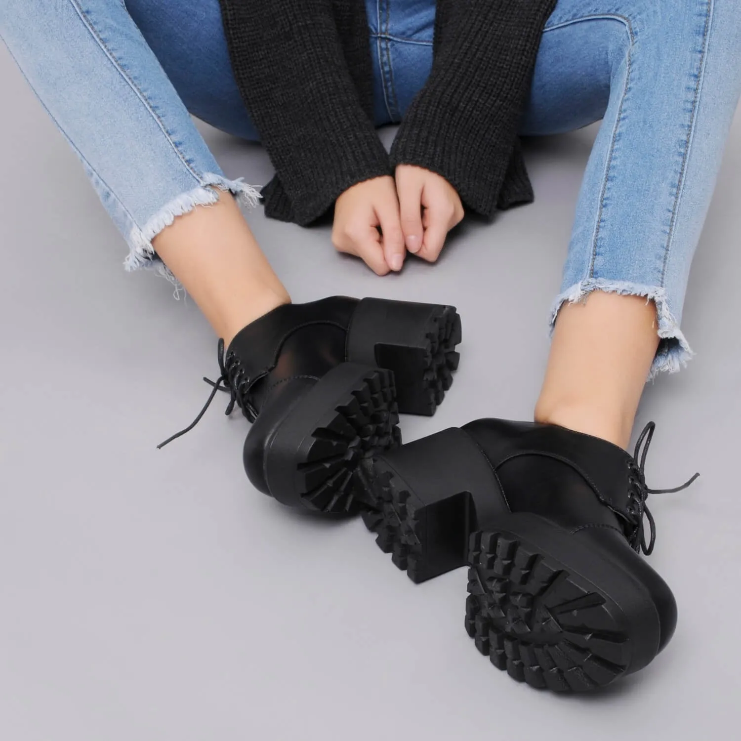 Rei Chunky Lace Up Shoes sold by Koi Footwear product image thumbnail 4