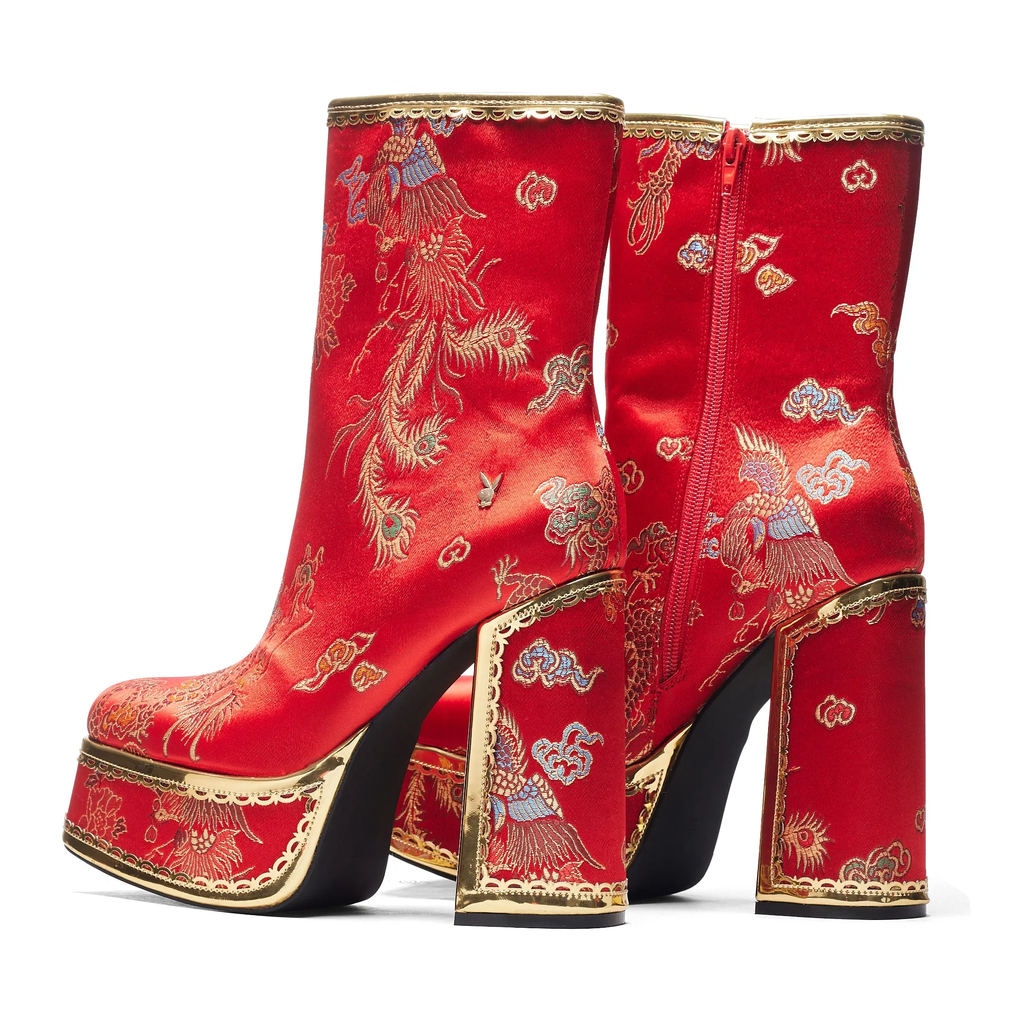The Ornate Soul Playboy Red Heeled Boots sold by Koi Footwear product image thumbnail 5