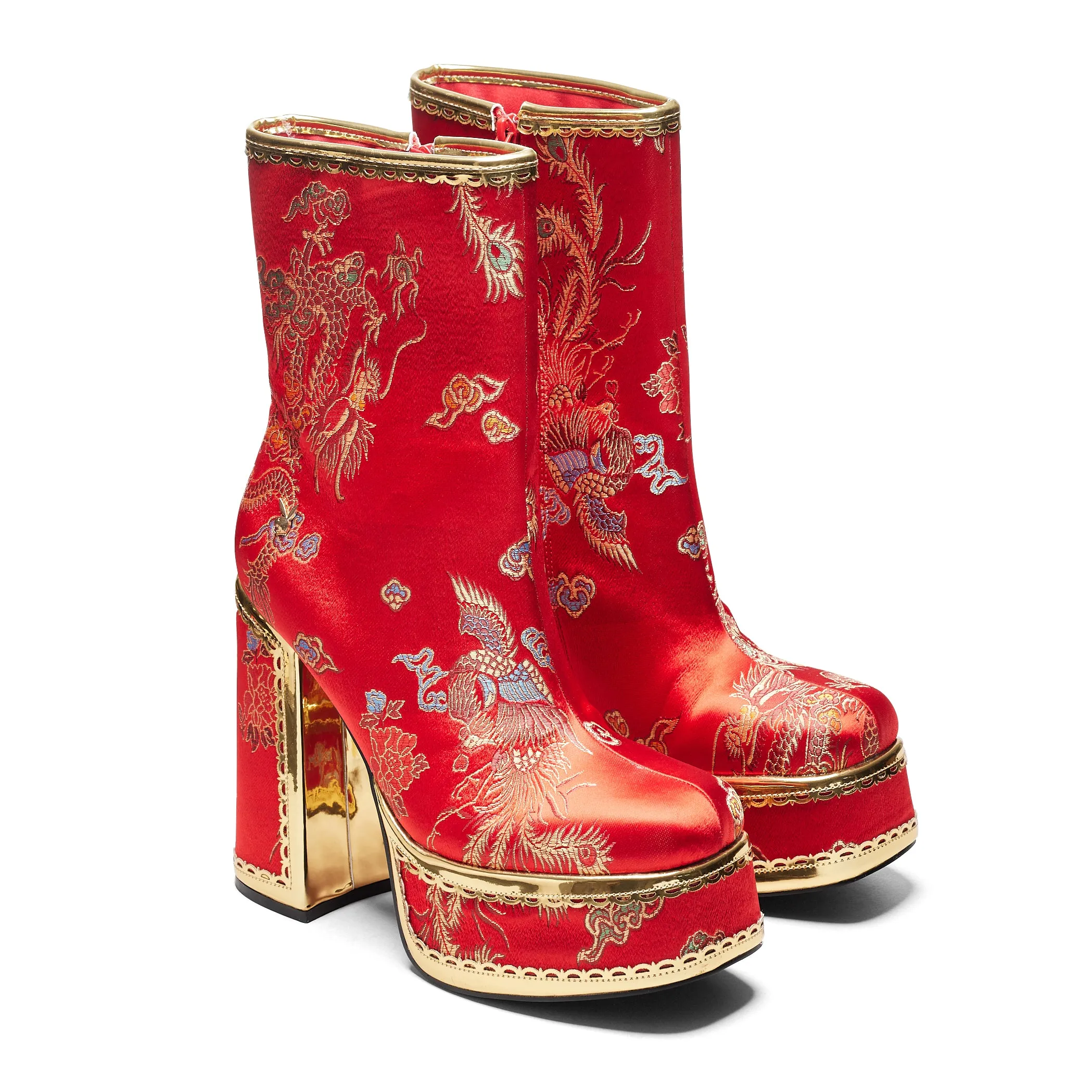 The Ornate Soul Playboy Red Heeled Boots sold by Koi Footwear product image thumbnail 4