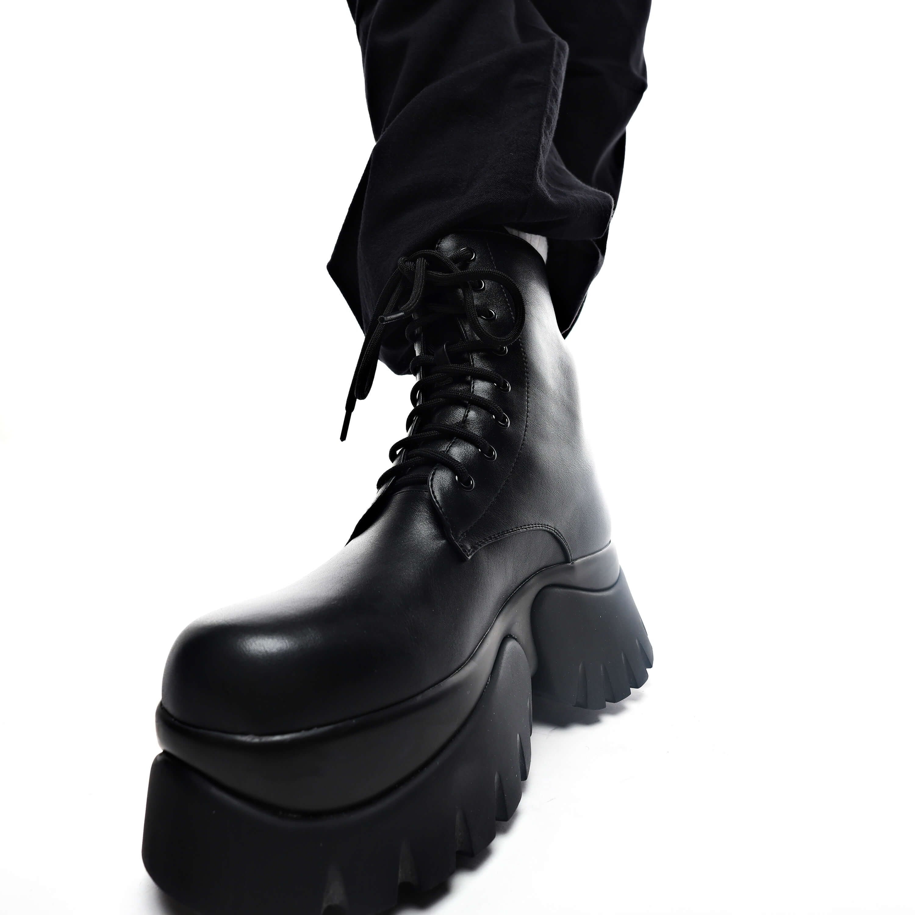 Rancor Vilun Black Lace up Boots sold by Koi Footwear product image thumbnail 3