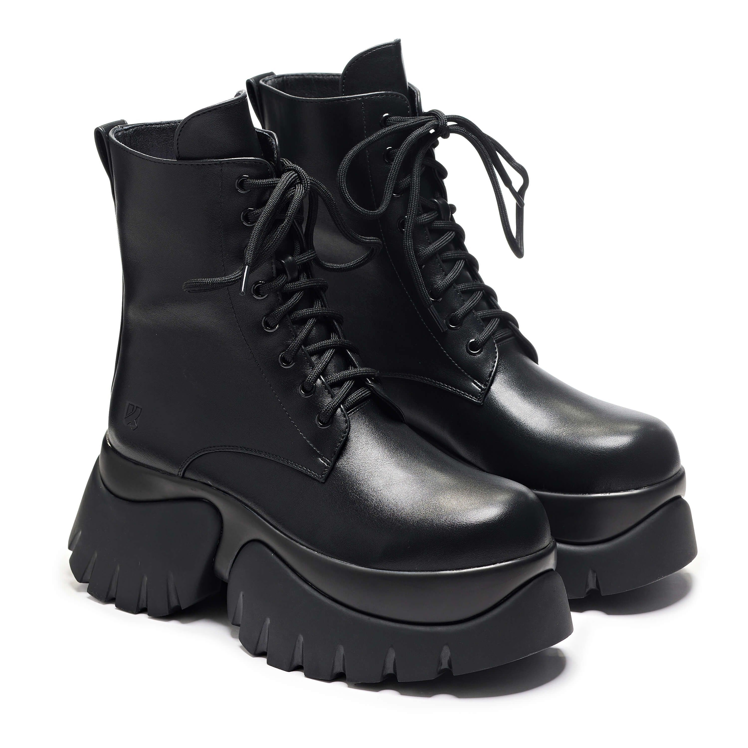 Rancor Vilun Black Lace up Boots sold by Koi Footwear product image thumbnail 4