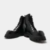 Gimli Men's Black Square Toe Lace Up Boots sold by Koi Footwear