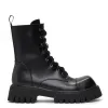Gimli Men's Black Square Toe Lace Up Boots sold by Koi Footwear