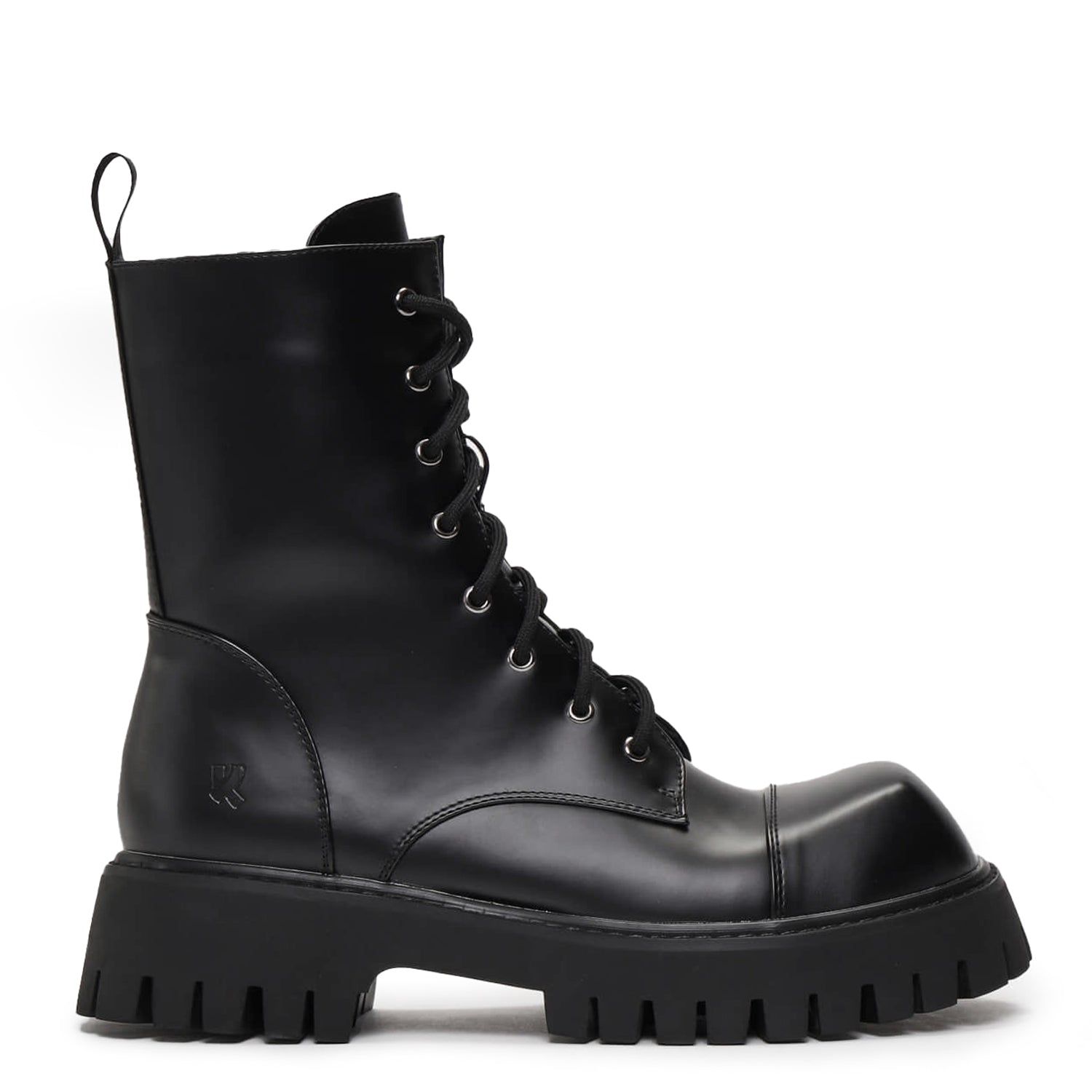 JimmySea　REMEDY Classic BLACK BOX SET ② Gimli Men's Black Square Toe Lace Up Boots | Parallel