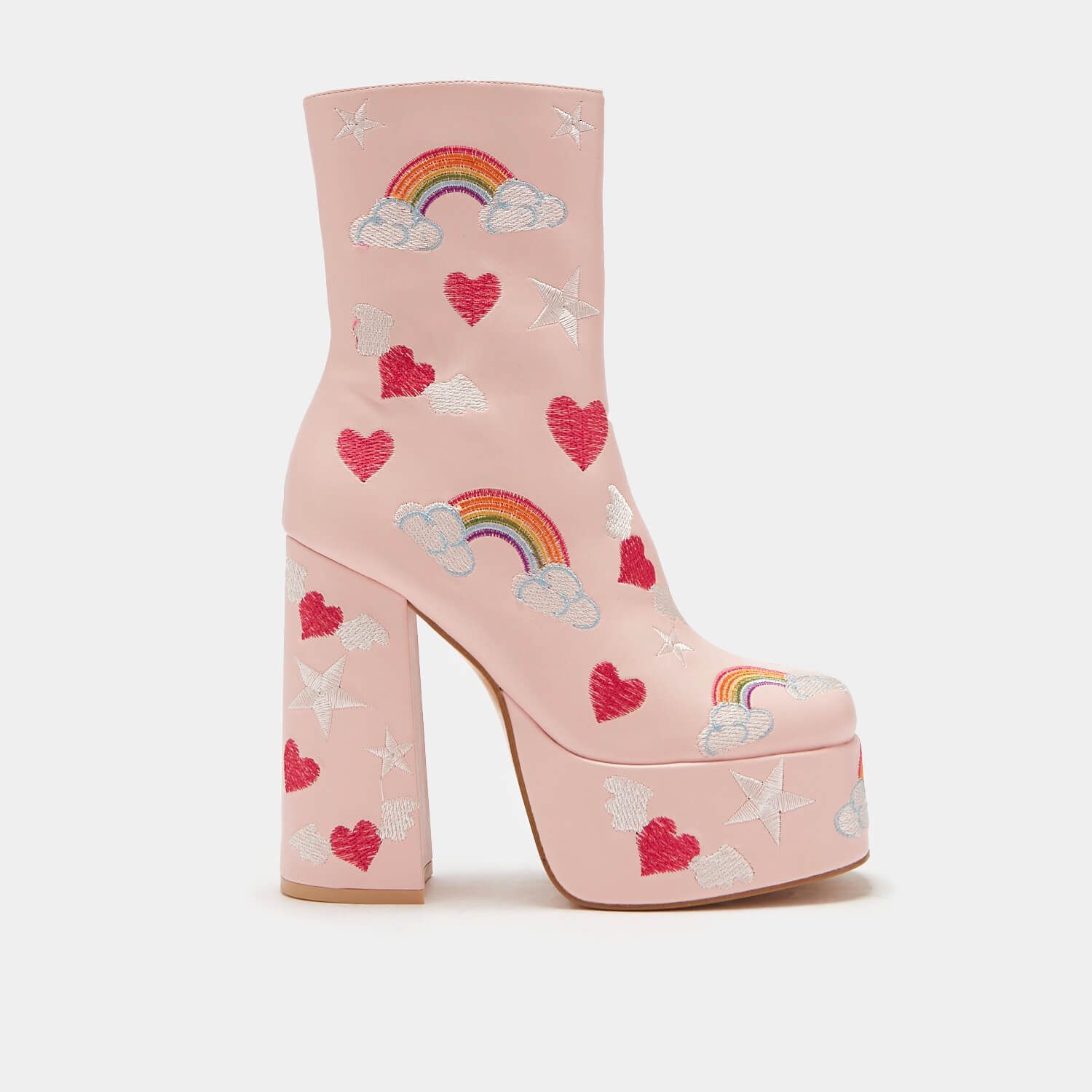 Pink Sugar Clouds Platform Heeled Boots sold by Koi Footwear product image thumbnail 2
