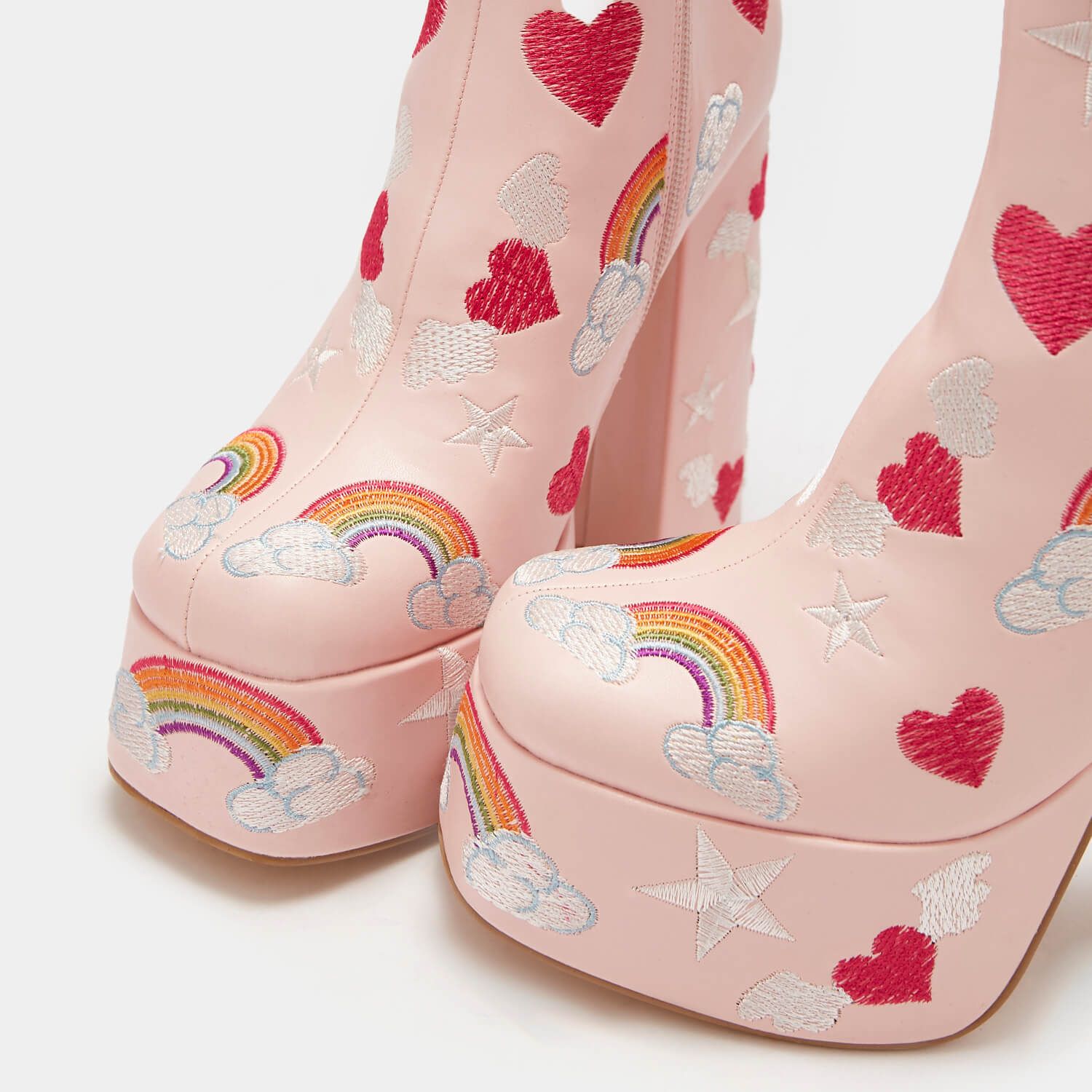 Pink Sugar Clouds Platform Heeled Boots sold by Koi Footwear product image thumbnail 6