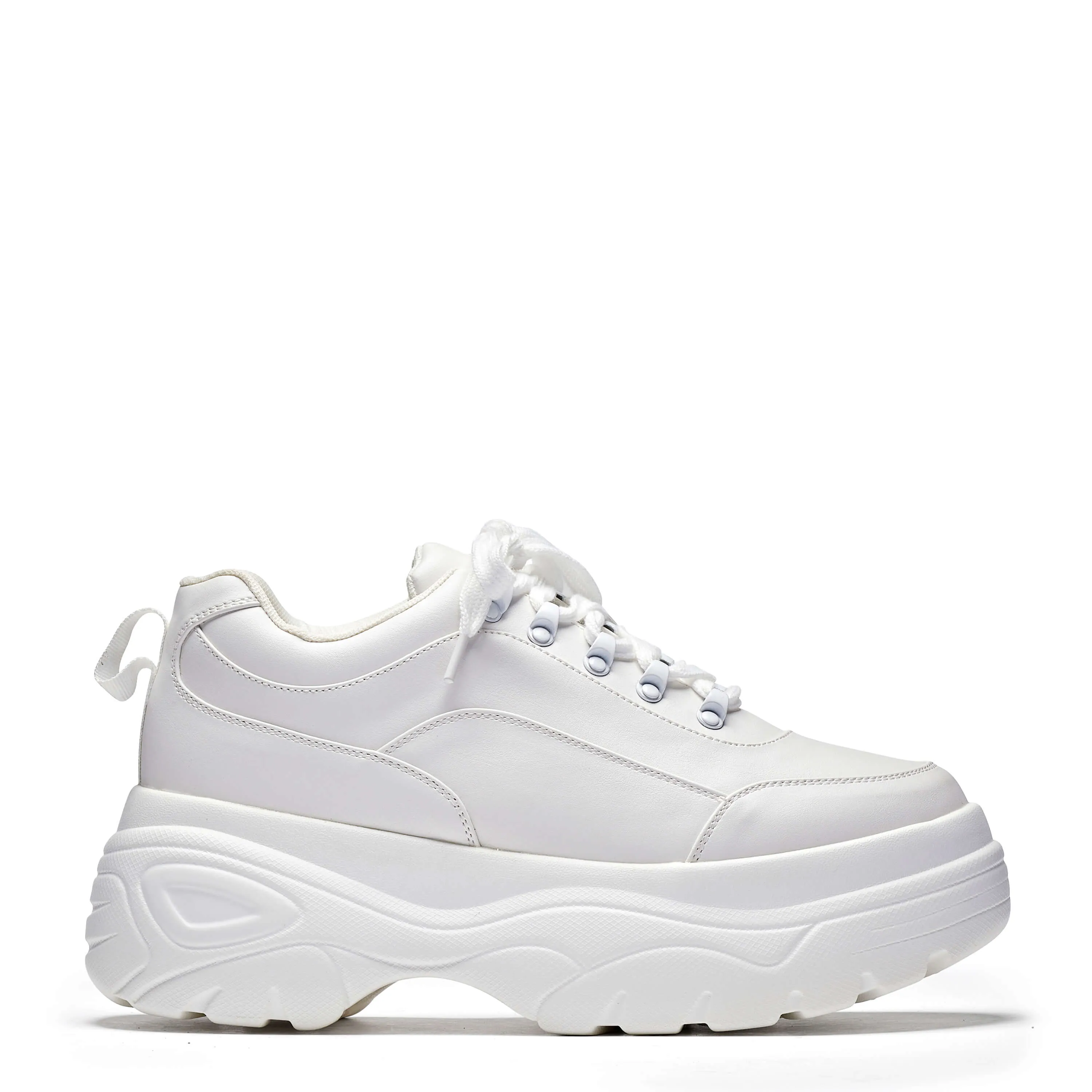 Jennie White Chunky Bubble Trainers sold by Koi Footwear
