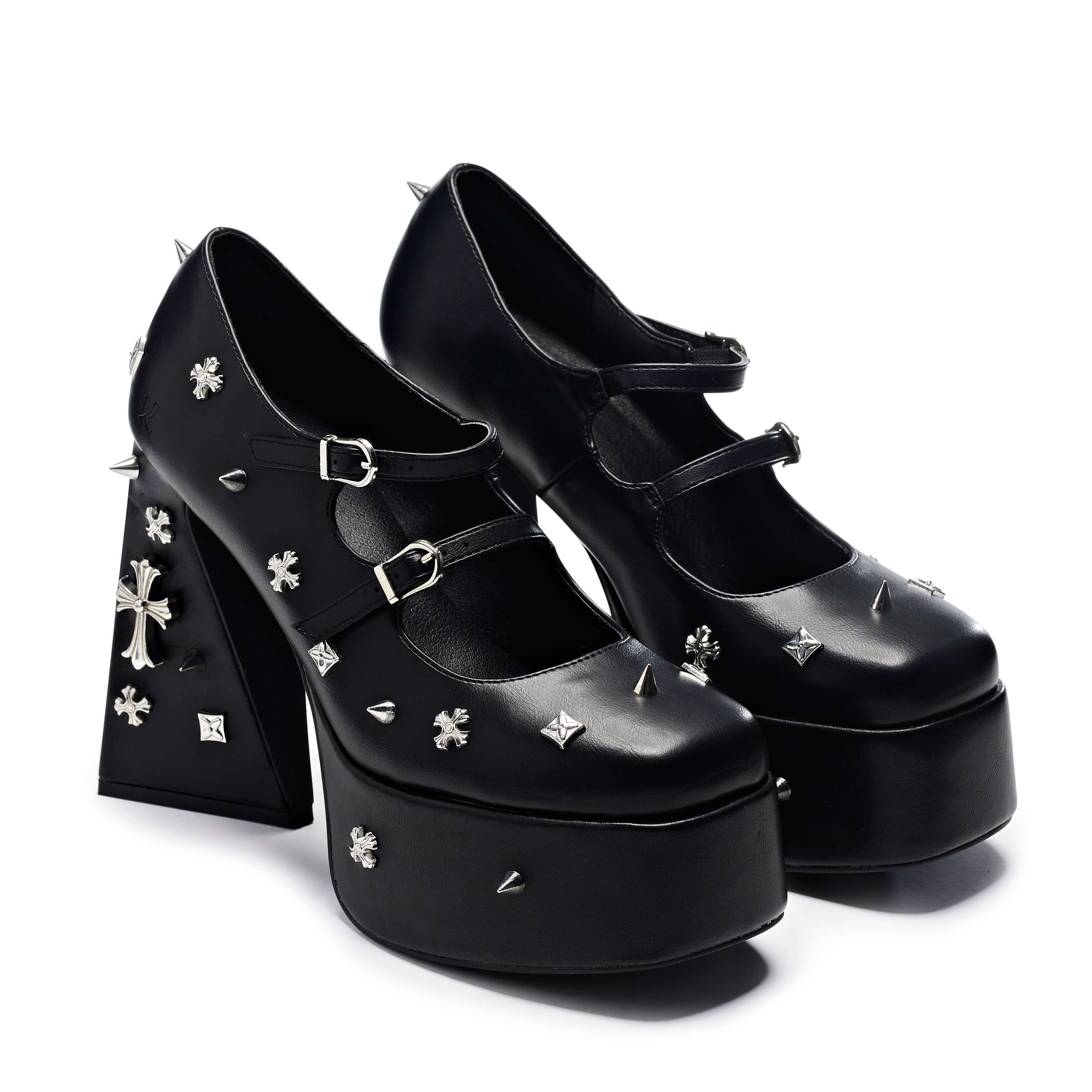 Devil Tears Black Platform Heels sold by Koi Footwear product image thumbnail 4
