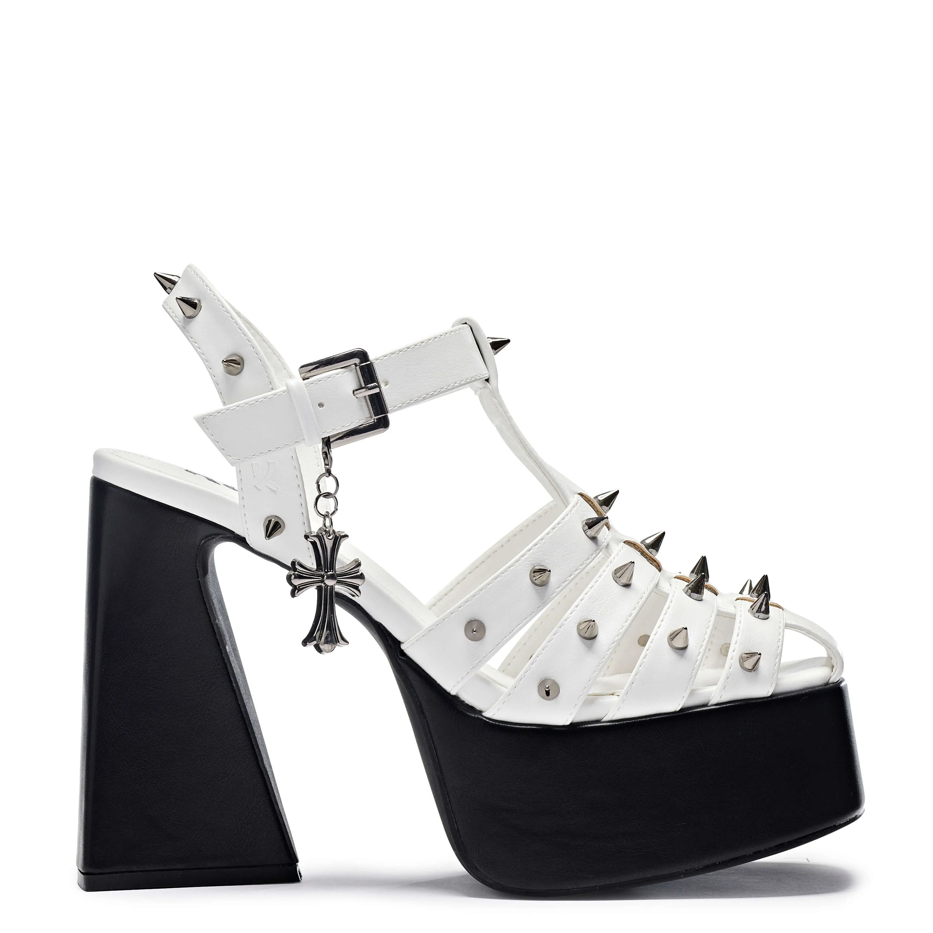 Angel Mist White Platform Heels sold by Koi Footwear