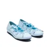 Violetta Lace Up Flat Ballet Shoes - Blue sold by Koi Footwear