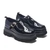 Silent Amity Trident Patent Platform Mary Jane Shoes sold by Koi Footwear