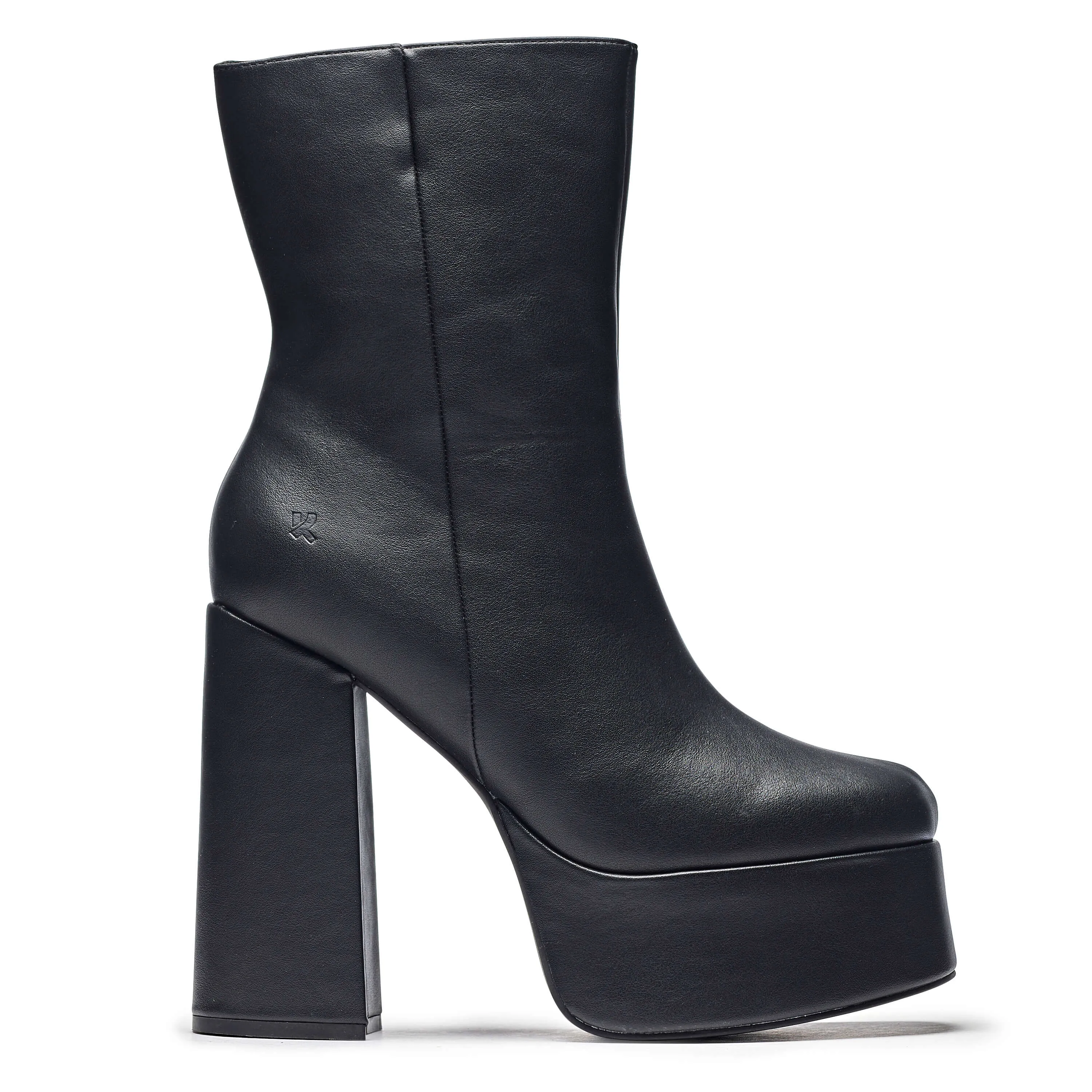 Lexus Black Platform Heeled Boots sold by Koi Footwear product image thumbnail 2