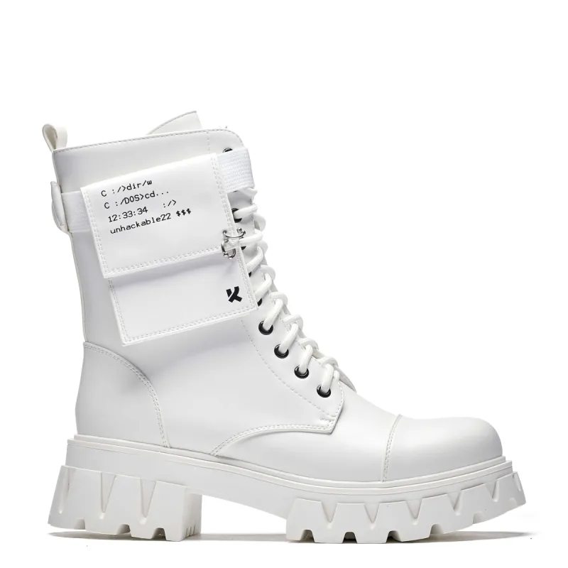 Banshee White Boots sold by Koi Footwear