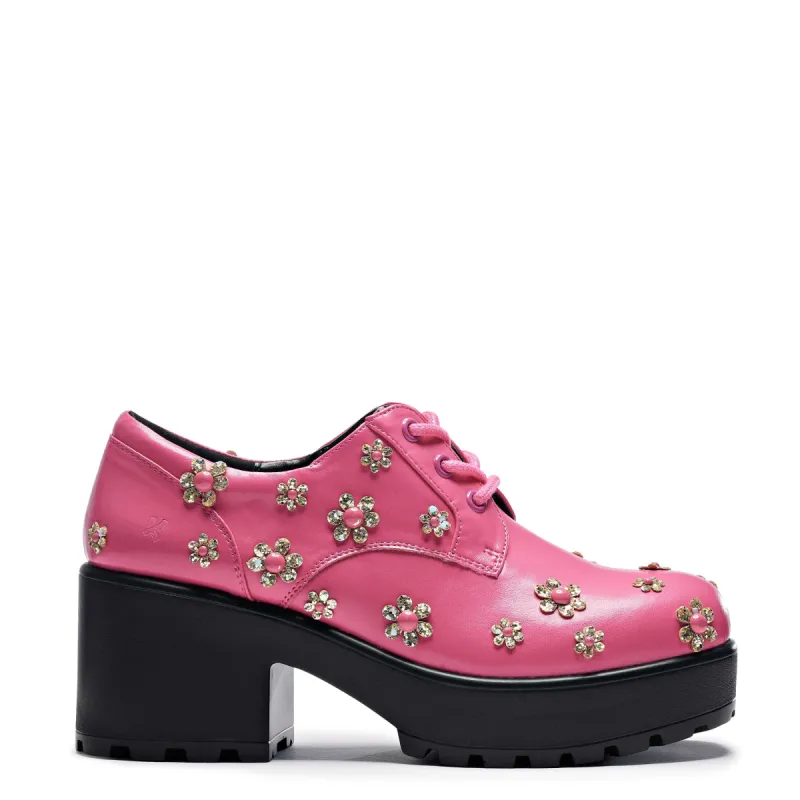 A Stolen Bloom Pink Flower Shoes sold by Koi Footwear