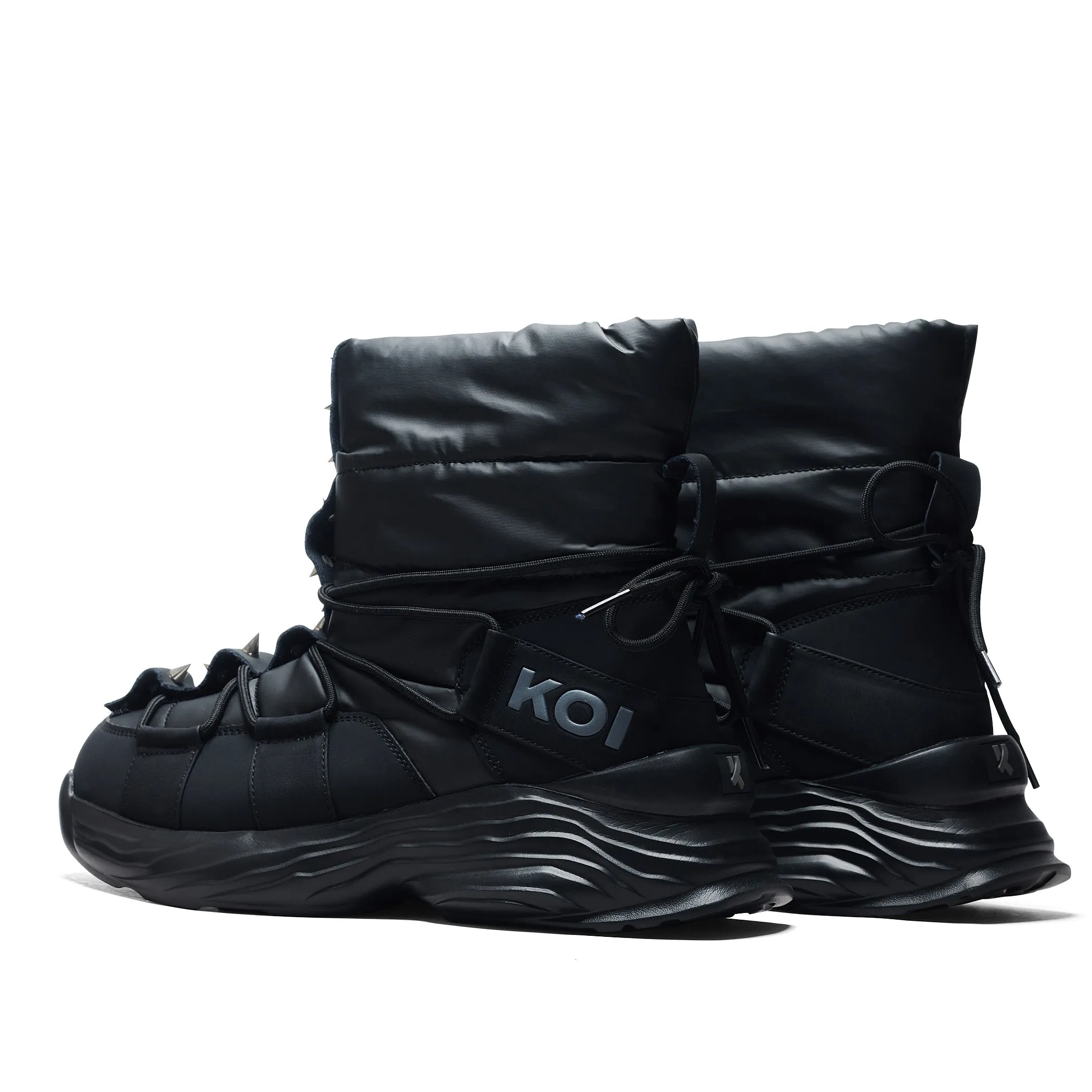 Cauldrife Demons Men's Spiked Snow Boots - Black sold by Koi Footwear product image thumbnail 4
