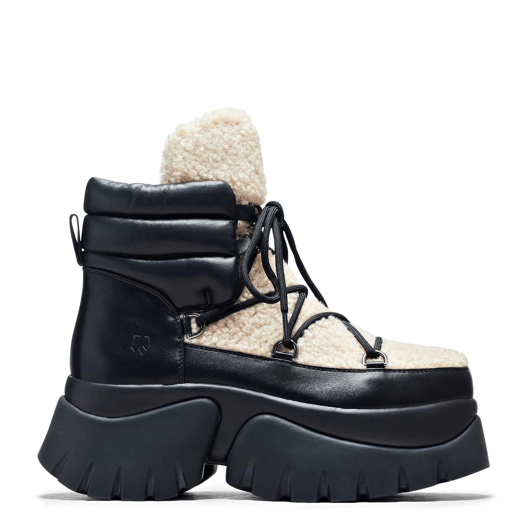 Cream Fluffy Vilun Winter Boots sold by Koi Footwear