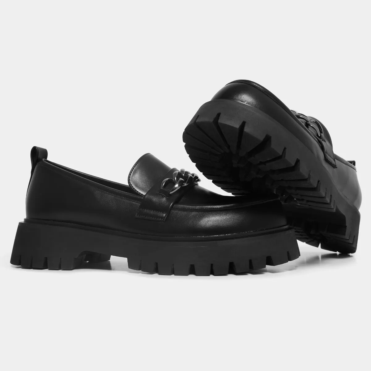 Shenron Men's Chain Black Loafers sold by Koi Footwear product image thumbnail 3