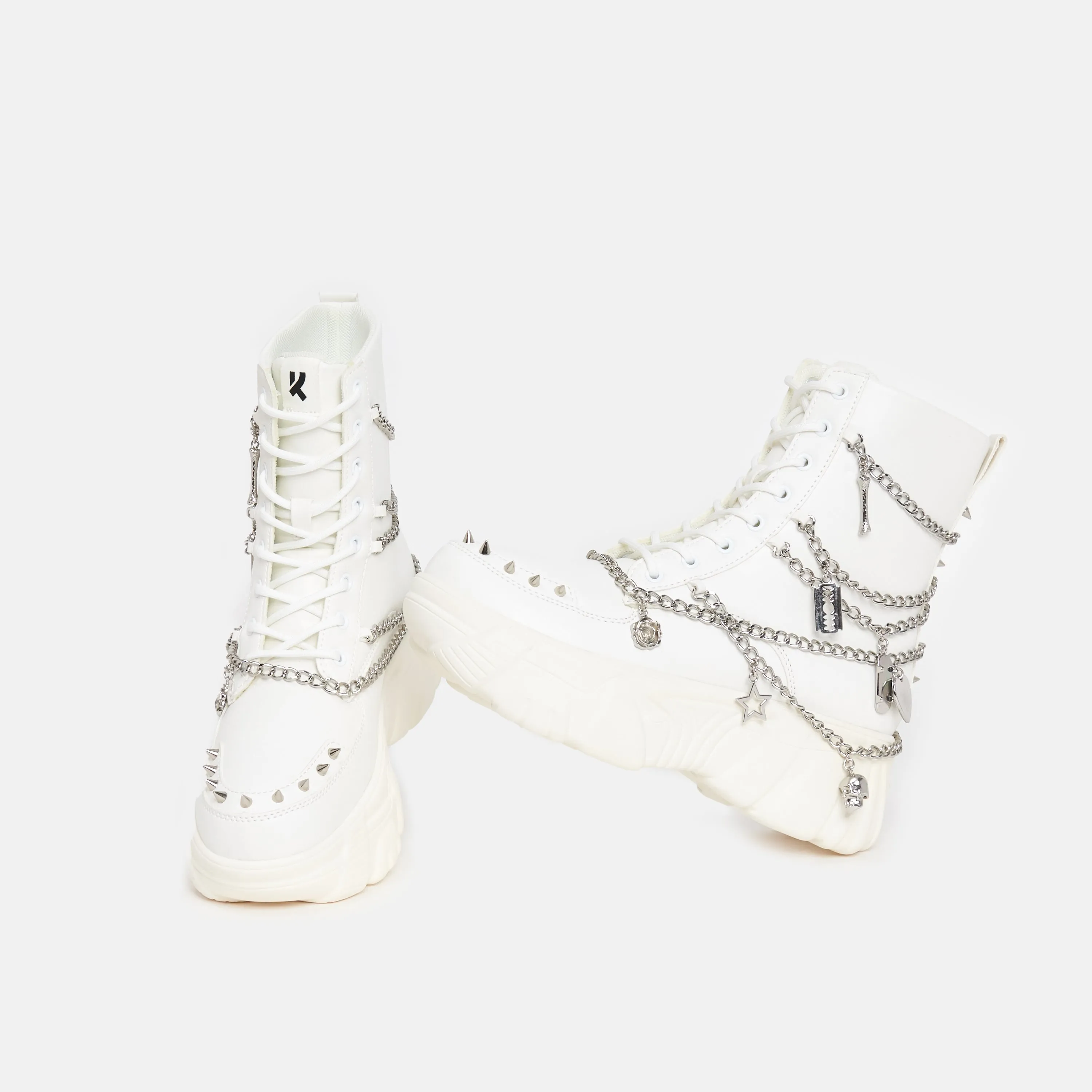 Boned Catch White Mystic Charm Boots sold by Koi Footwear product image thumbnail 5