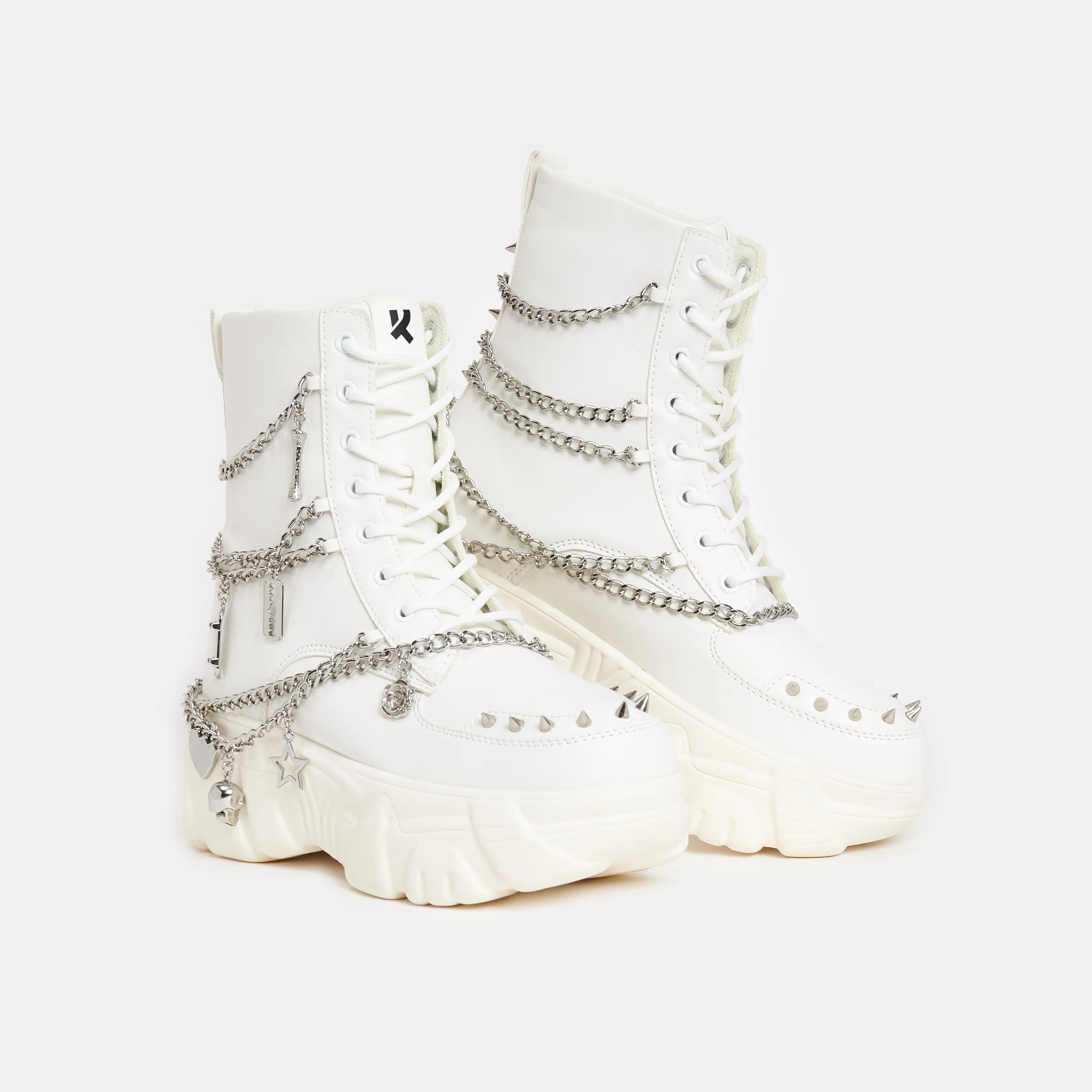 Boned Catch White Mystic Charm Boots sold by Koi Footwear product image thumbnail 3