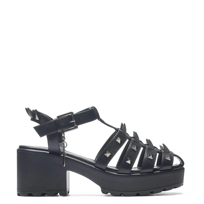 The Swordslayer Chunky Sandals - Black sold by Koi Footwear