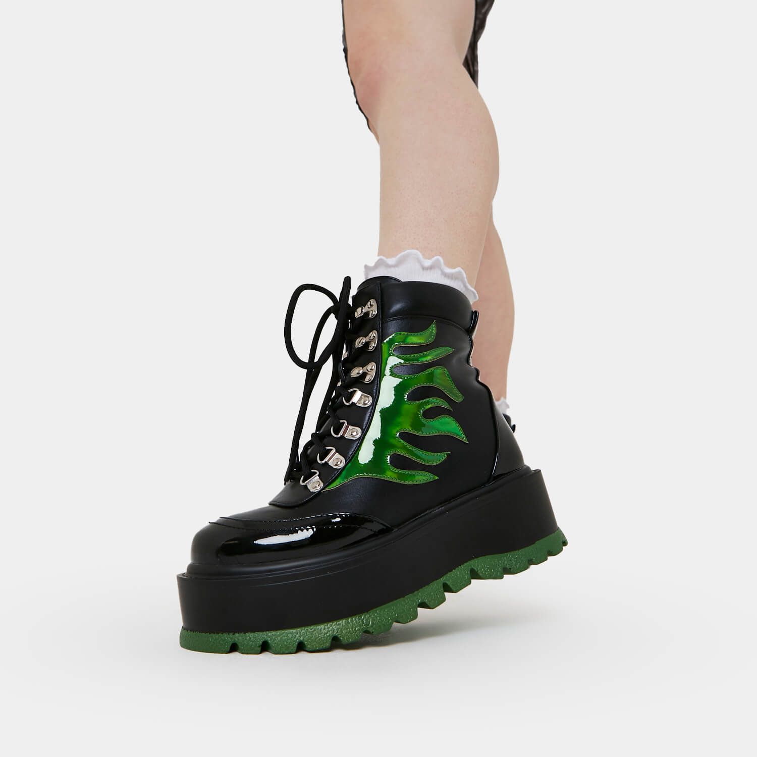 CHA CHA CHA Hologram Flame Boots sold by Koi Footwear product image thumbnail 3