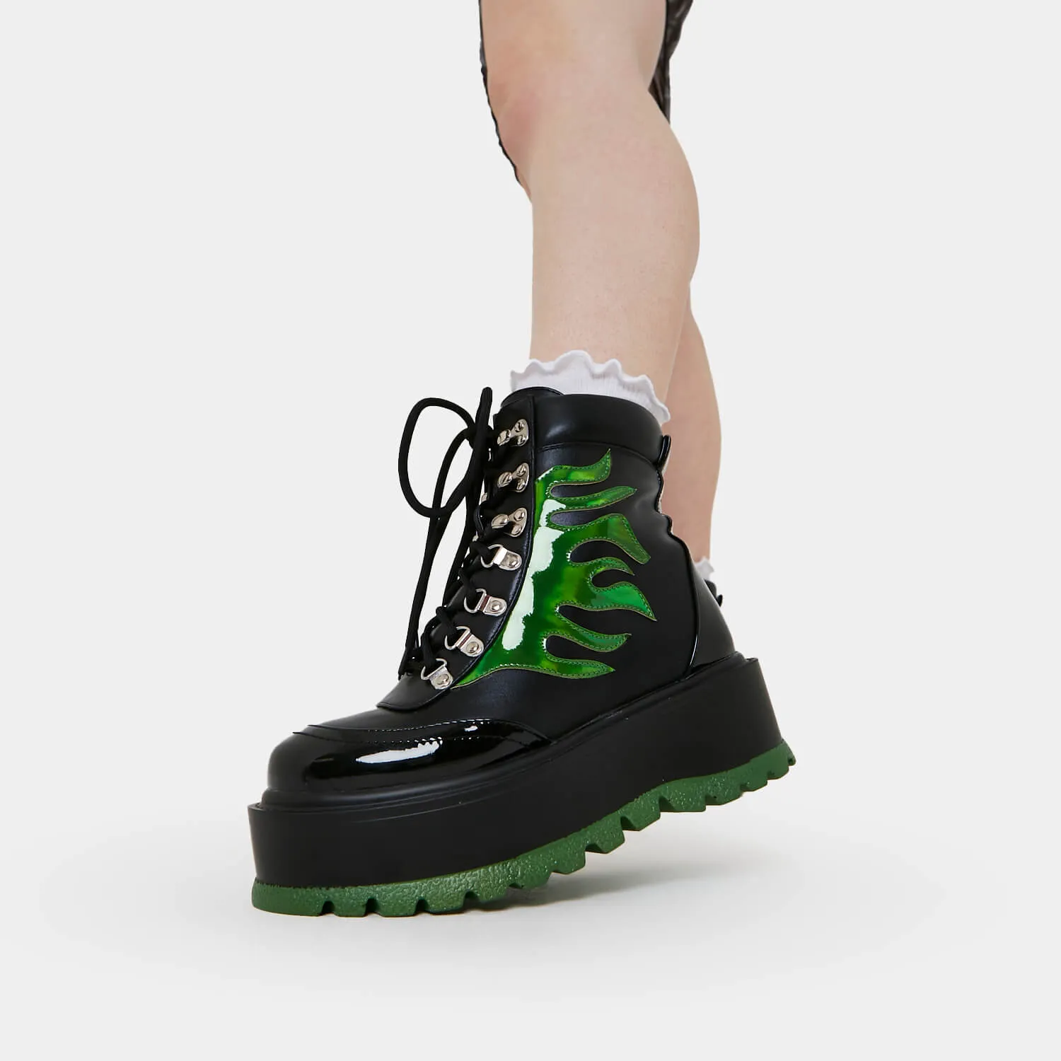 CHA CHA CHA Hologram Flame Boots sold by Koi Footwear product image thumbnail 3