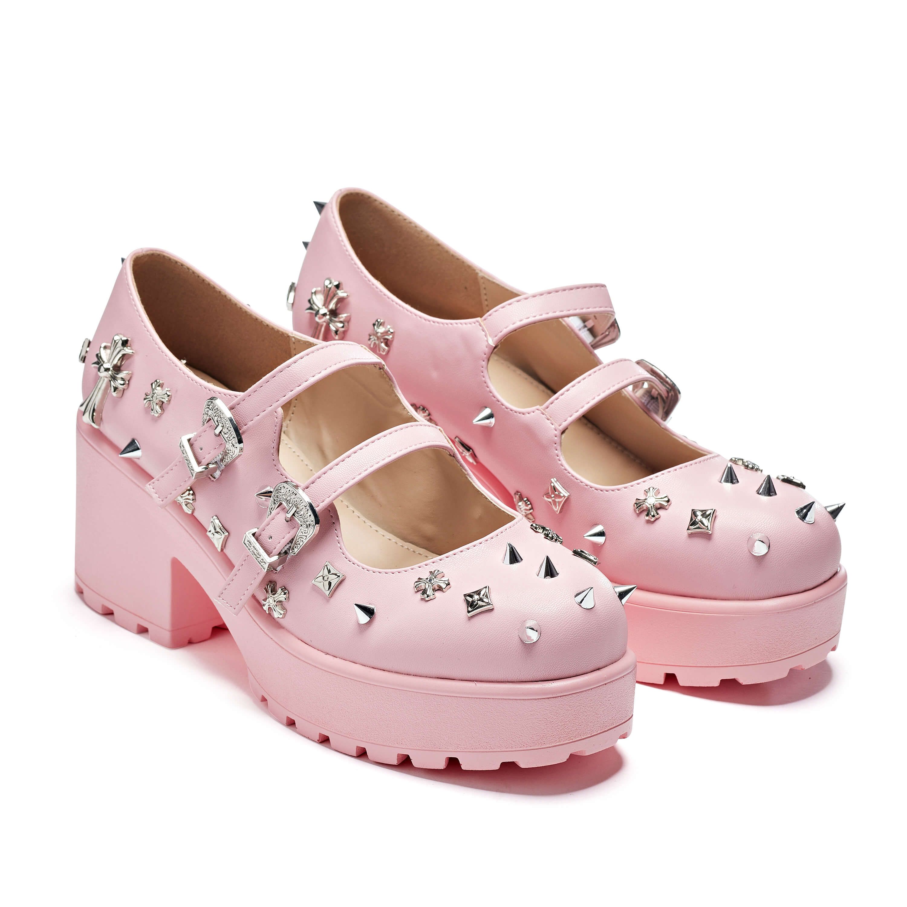 Devil Blushes Double Strap Mary Jane Shoes sold by Koi Footwear product image thumbnail 4