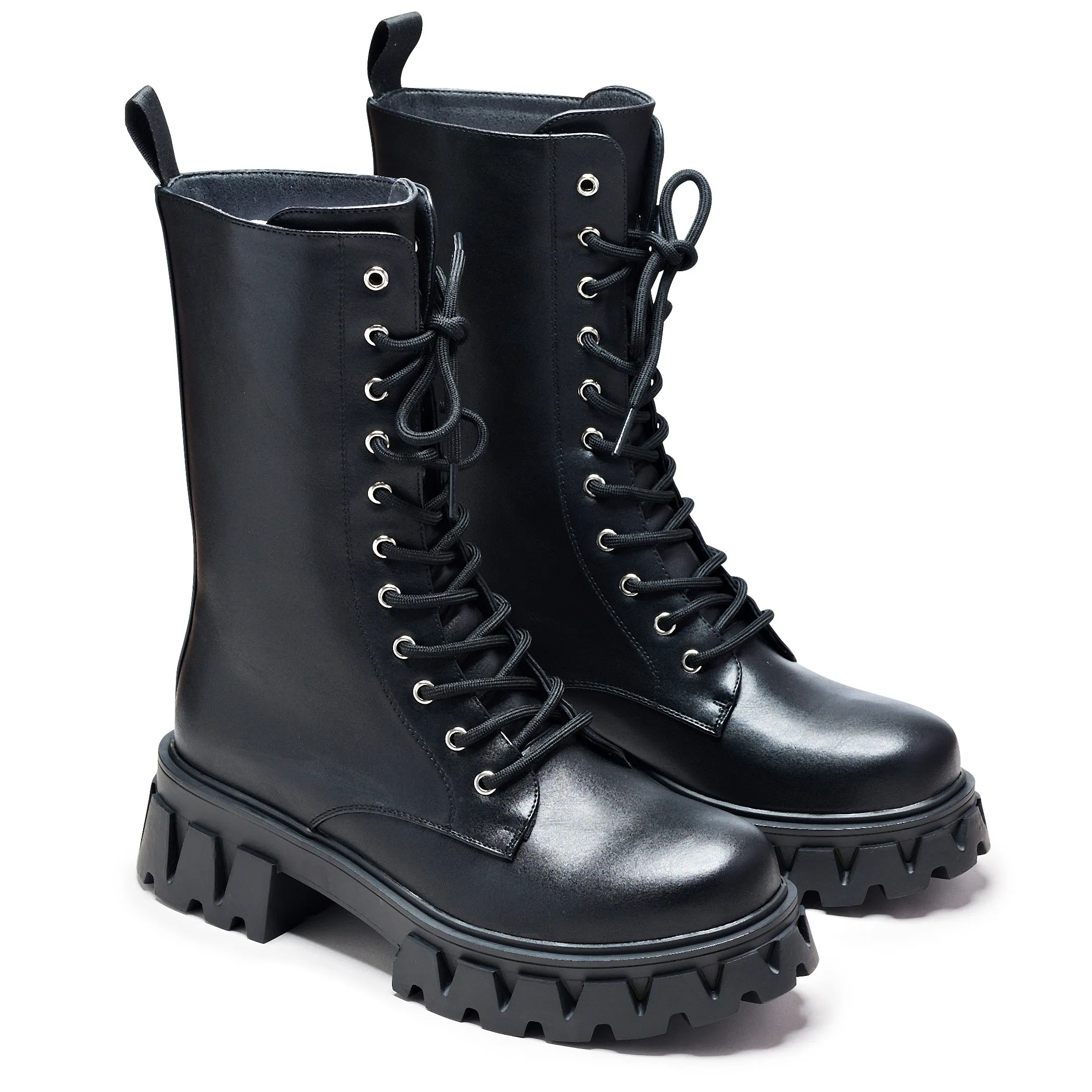 Siren Men's Tall Lace Up Boots - Black sold by Koi Footwear product image thumbnail 3