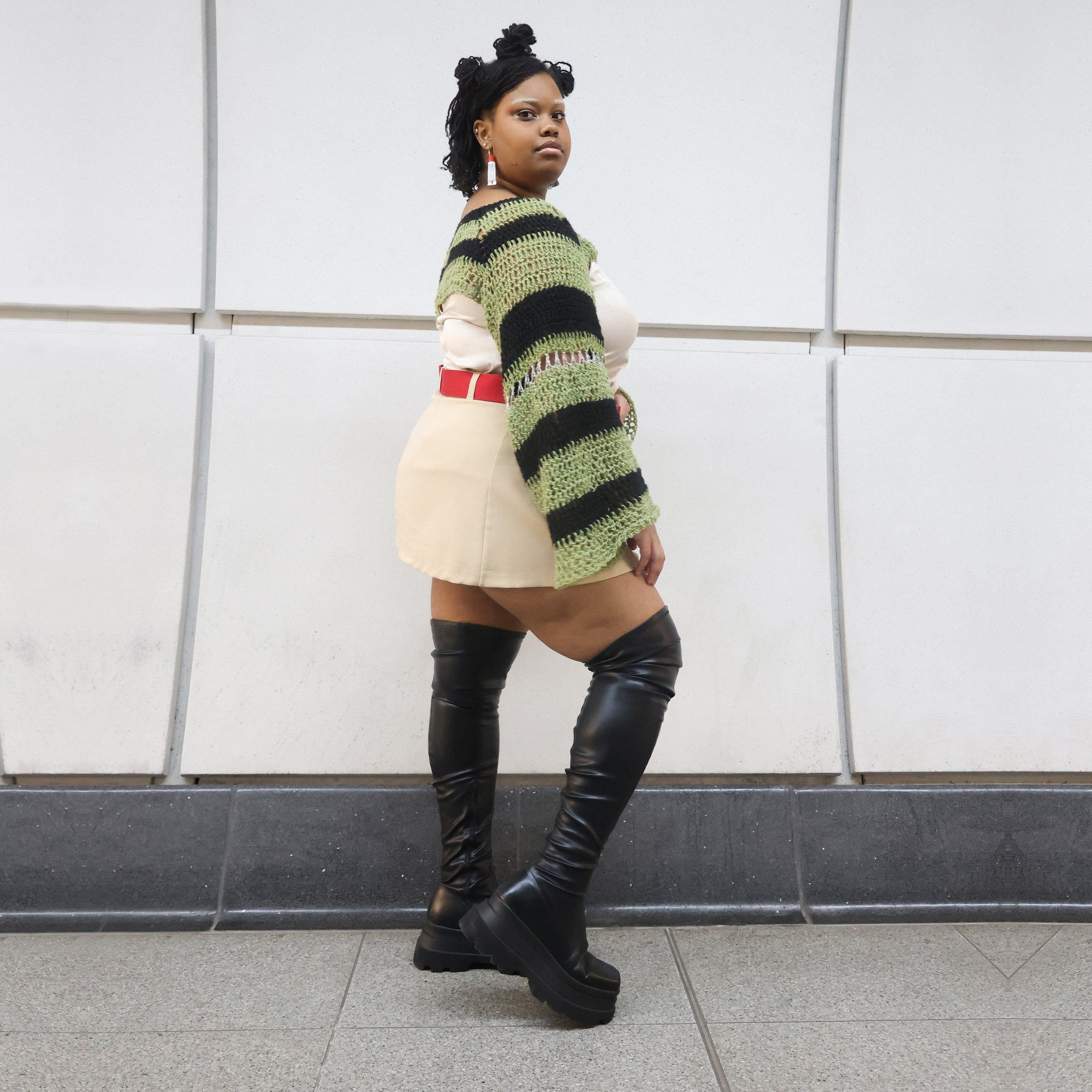 The Elevated UniFlex Regular Fit Thigh High Boots sold by Koi Footwear product image thumbnail 12